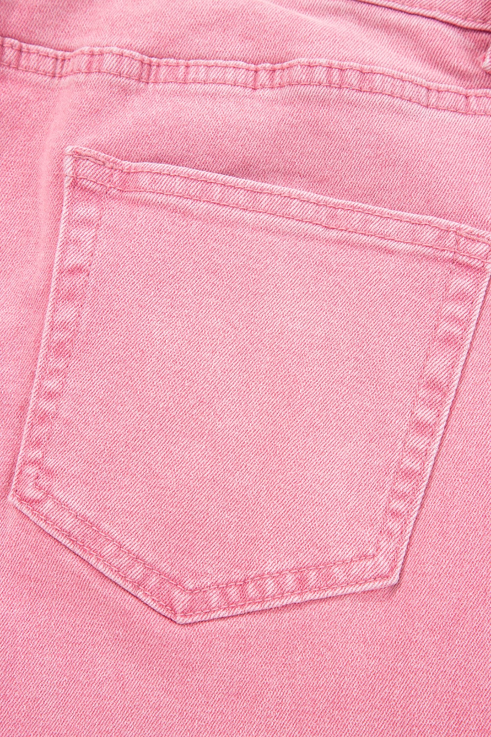 Peach Blossom Acid Washed High Rise Cropped Wide Leg Jeans