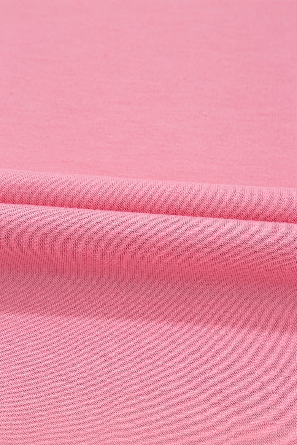 Peach Blossom Half Sleeve Raw Seam High Low Side Split Top