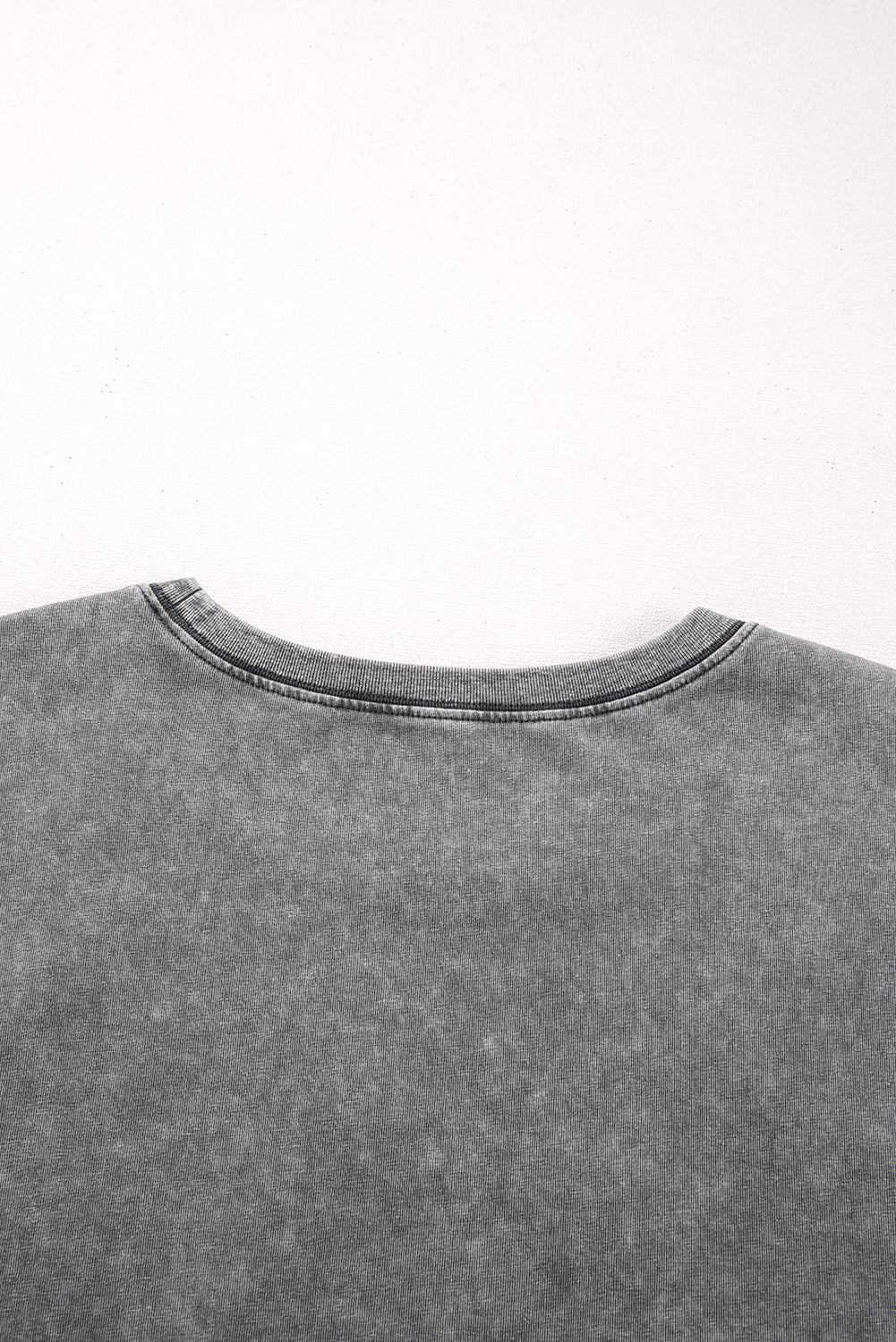 Philippine Gray Mineral Wash Half Sleeve Boyfriend Vintage T Shirt