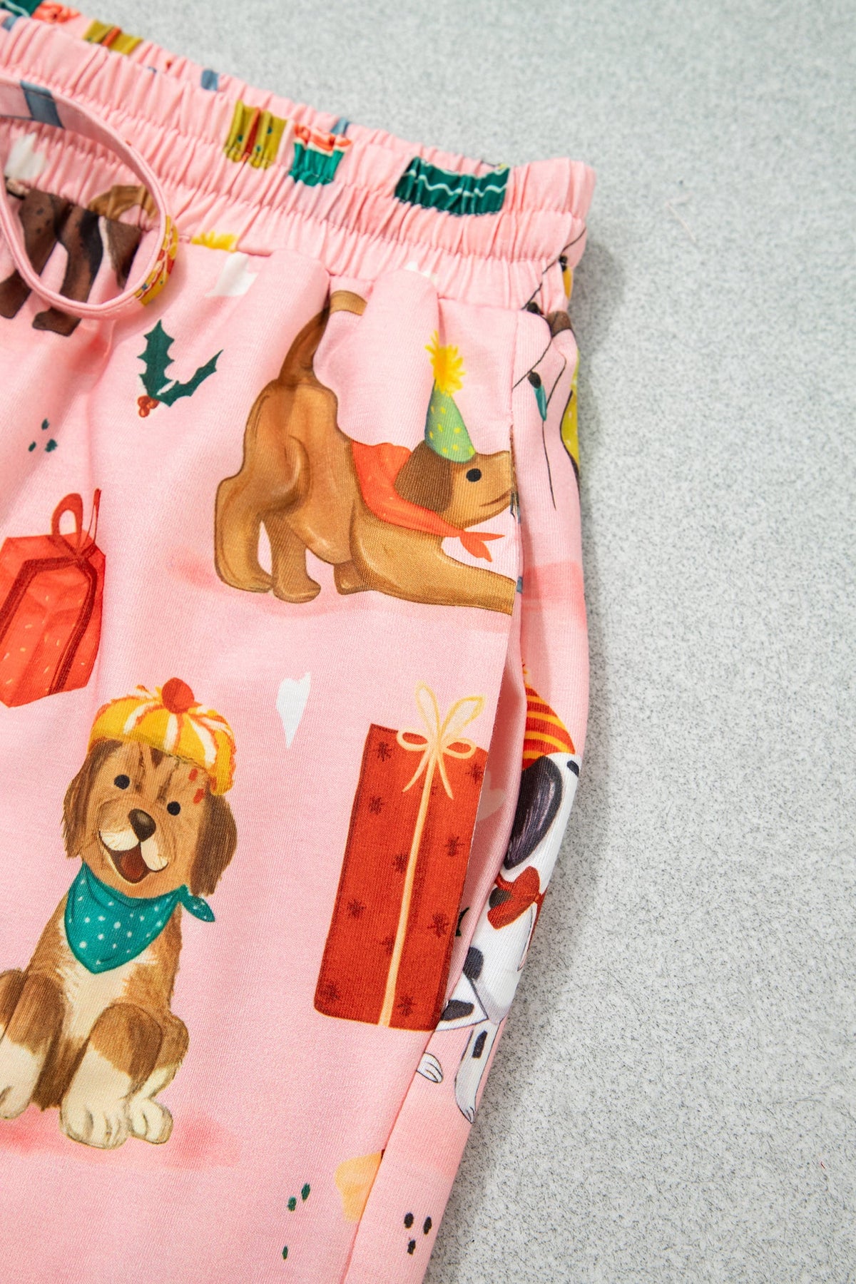 Pink Abstract Dog Lounge Set