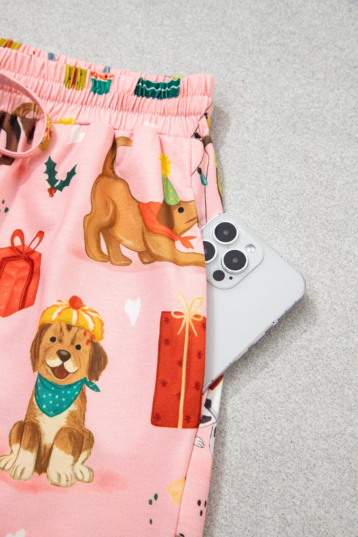 Pink Abstract Dog Lounge Set