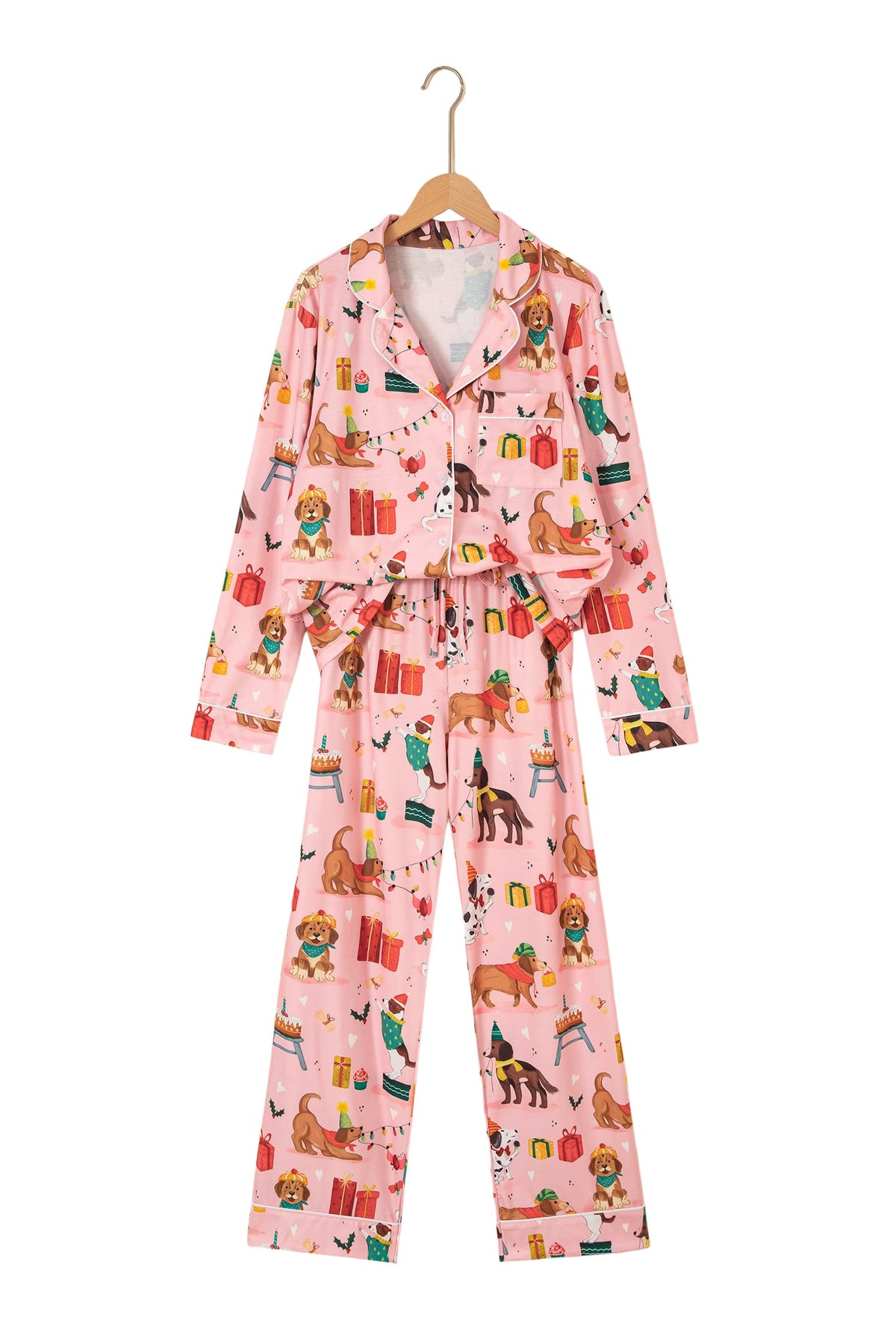 Pink Abstract Dog Lounge Set