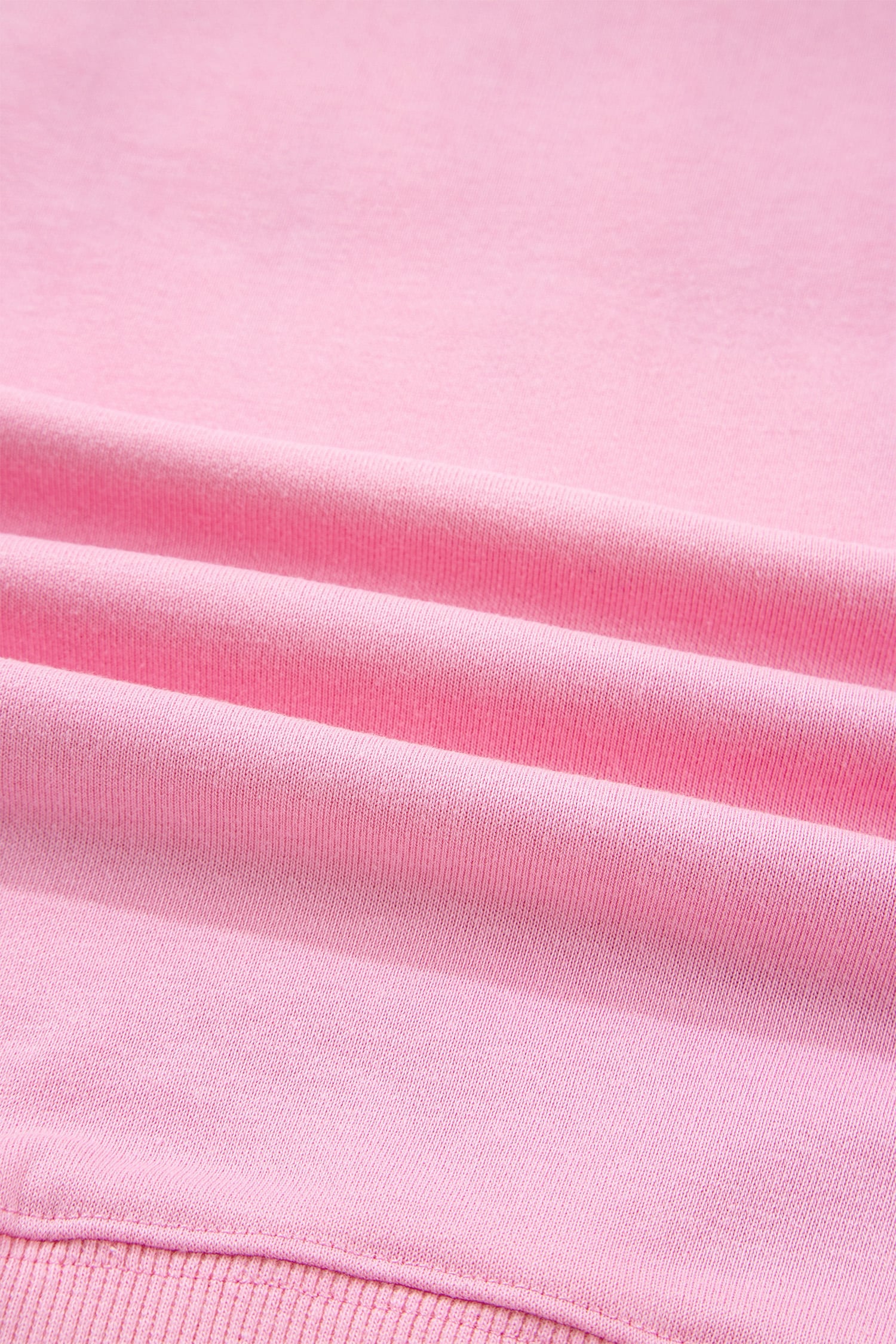Pink Bow Sequin XOXO Letter Graphic Exposed Seam Baggy Sweatshirt