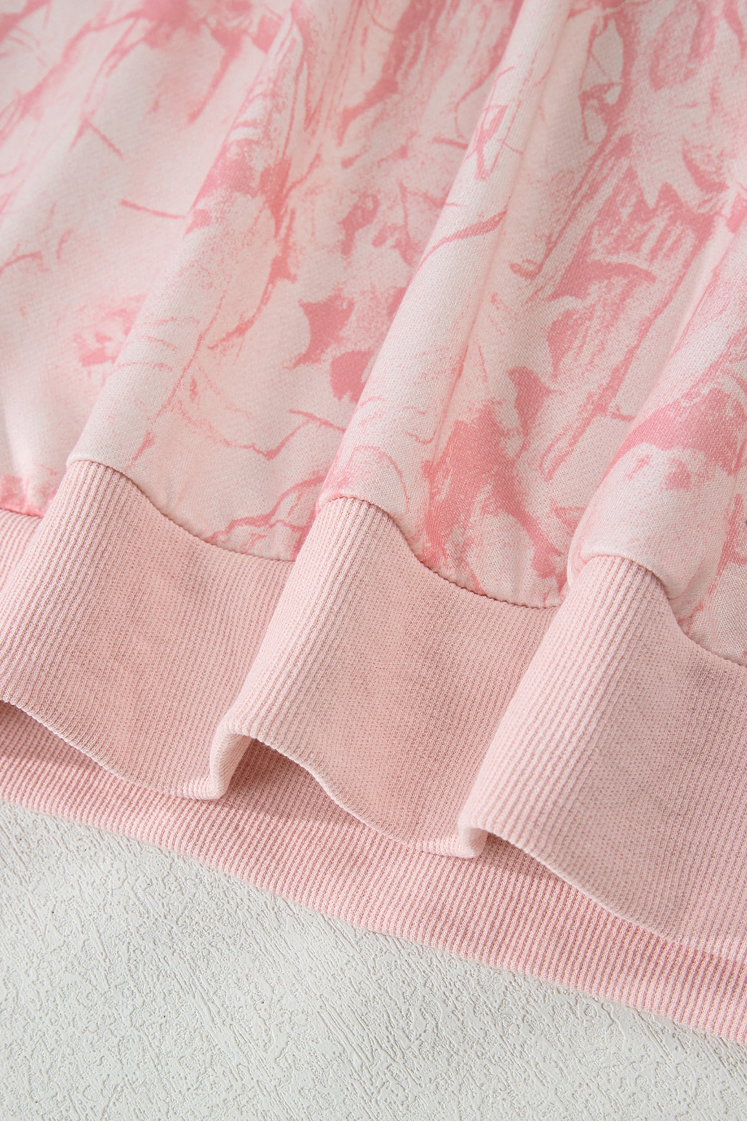 Pink Camo Mock Neck Baggy Sweatshirt