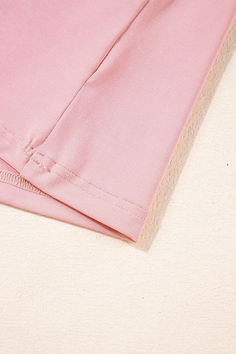 Pink Color Block Trim 2 Tone Contrasted Tank and Pants Set