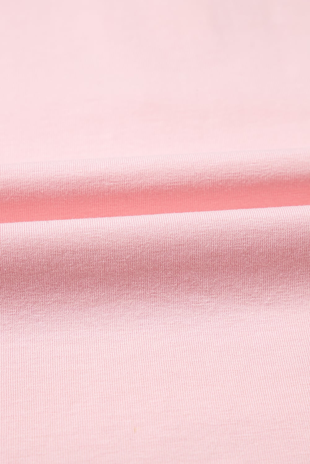 Pink Colorblock Long Sleeve Buttons Henley Top