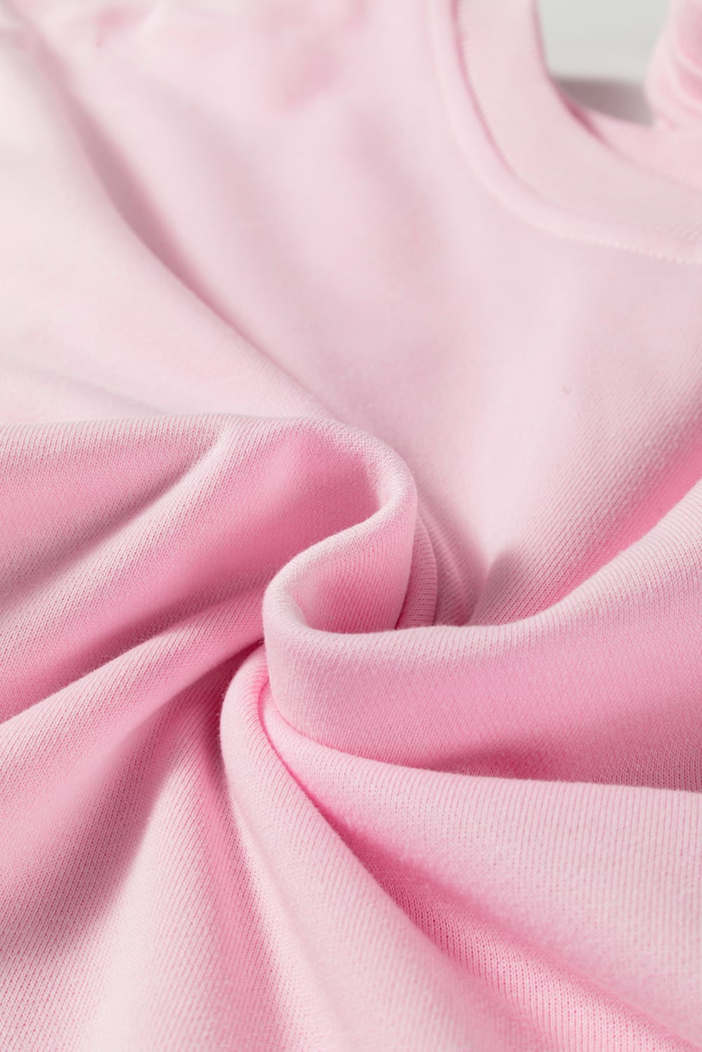 Pink Colorblock Patchwork Drop Shoulder Plus Size Sweatshirt