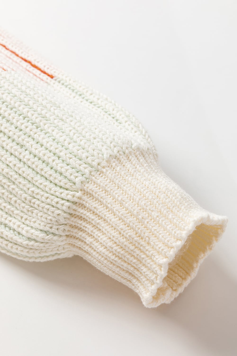 Pink Colorblock Textured Knit Bubble Sleeve Sweater