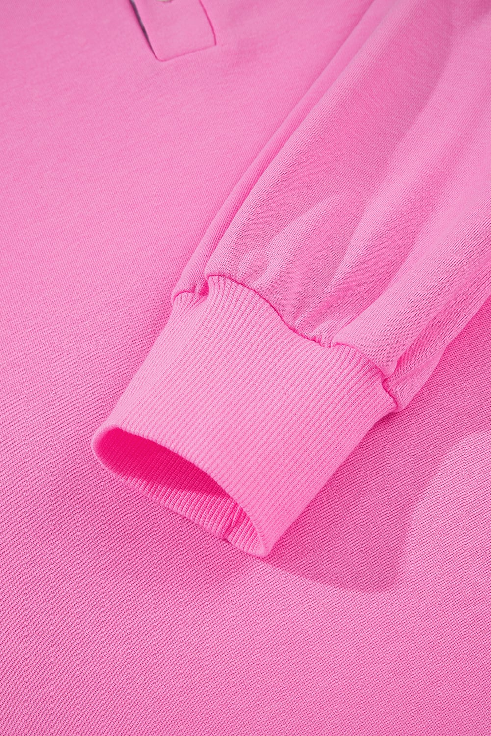 Pink Contrast Striped Collar Patchwork Puff Sleeve Ruffle Hem Mini Dress