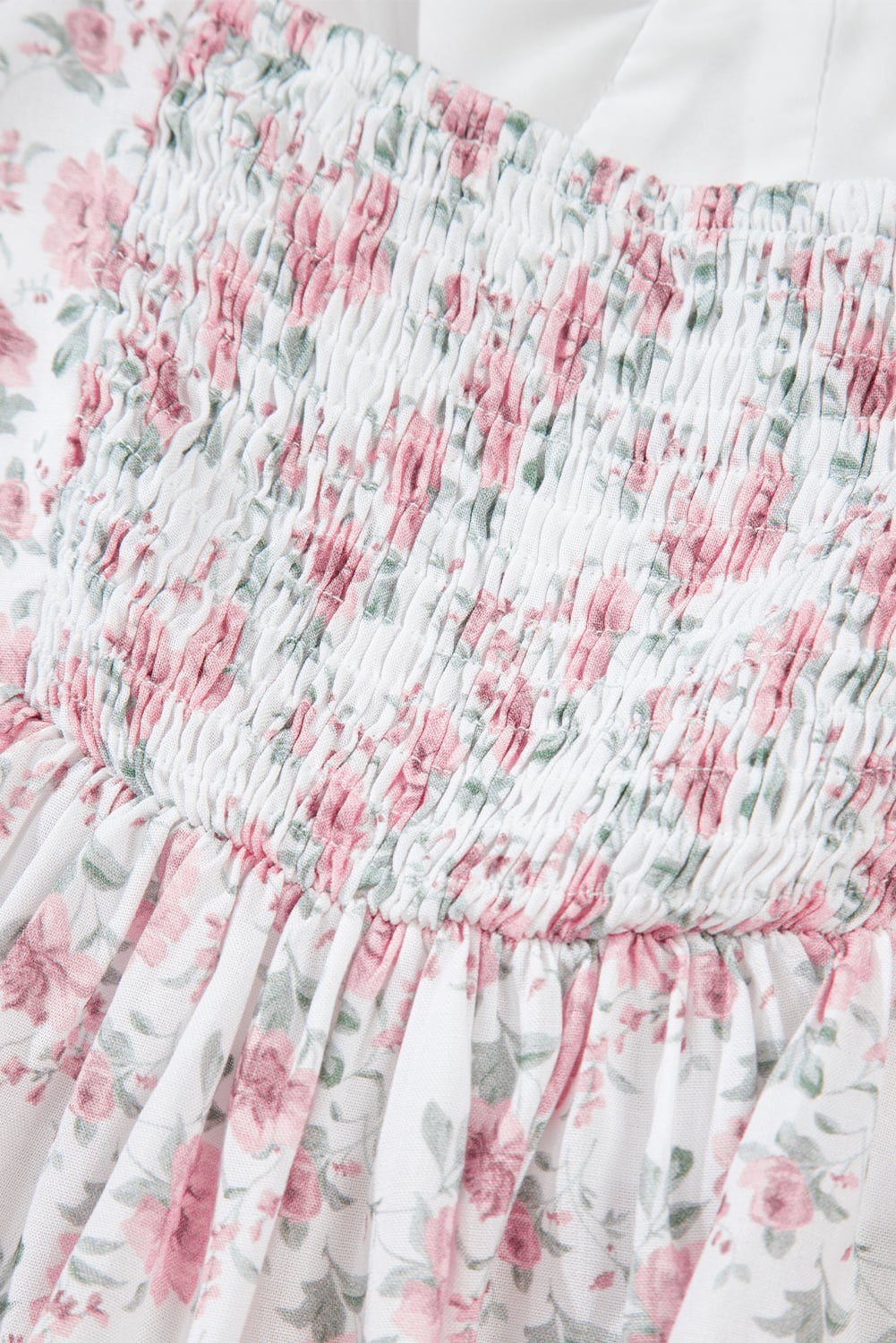 Pink Floral Flutter Peplum Tank Top