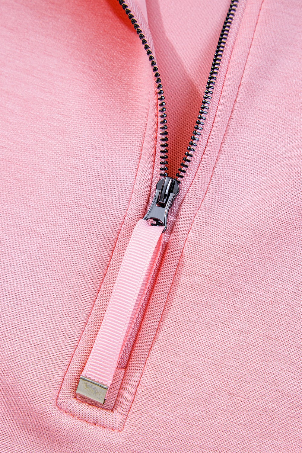 Pink Half Zip Sporty Pullover Mini Skort 2pcs Outfit