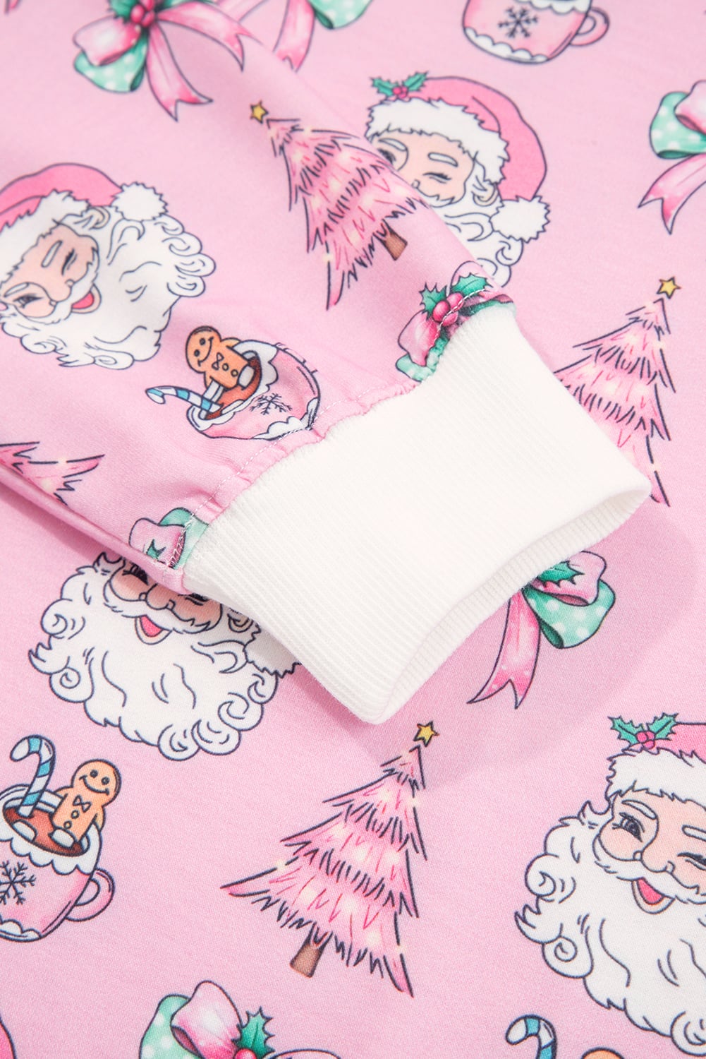 Pink Ho Ho Ho Christmas Fashion Print 2pcs Lounge Short Set