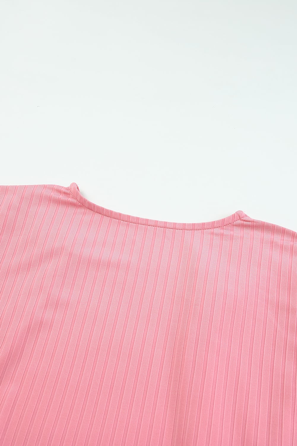 Pink Pink Pink Shimmer Ribbed Texture Plus Size Cardigan