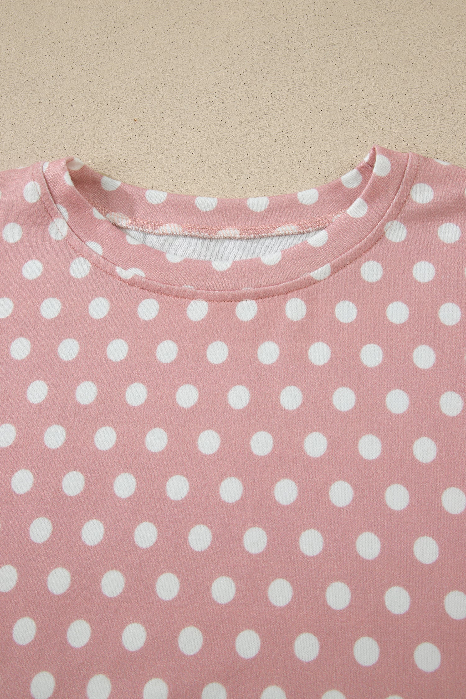 Pink Polka Dot Print Short Set