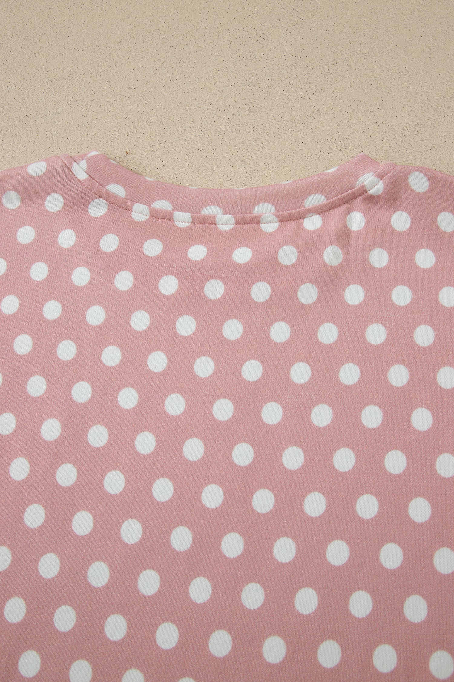 Pink Polka Dot Print Short Set