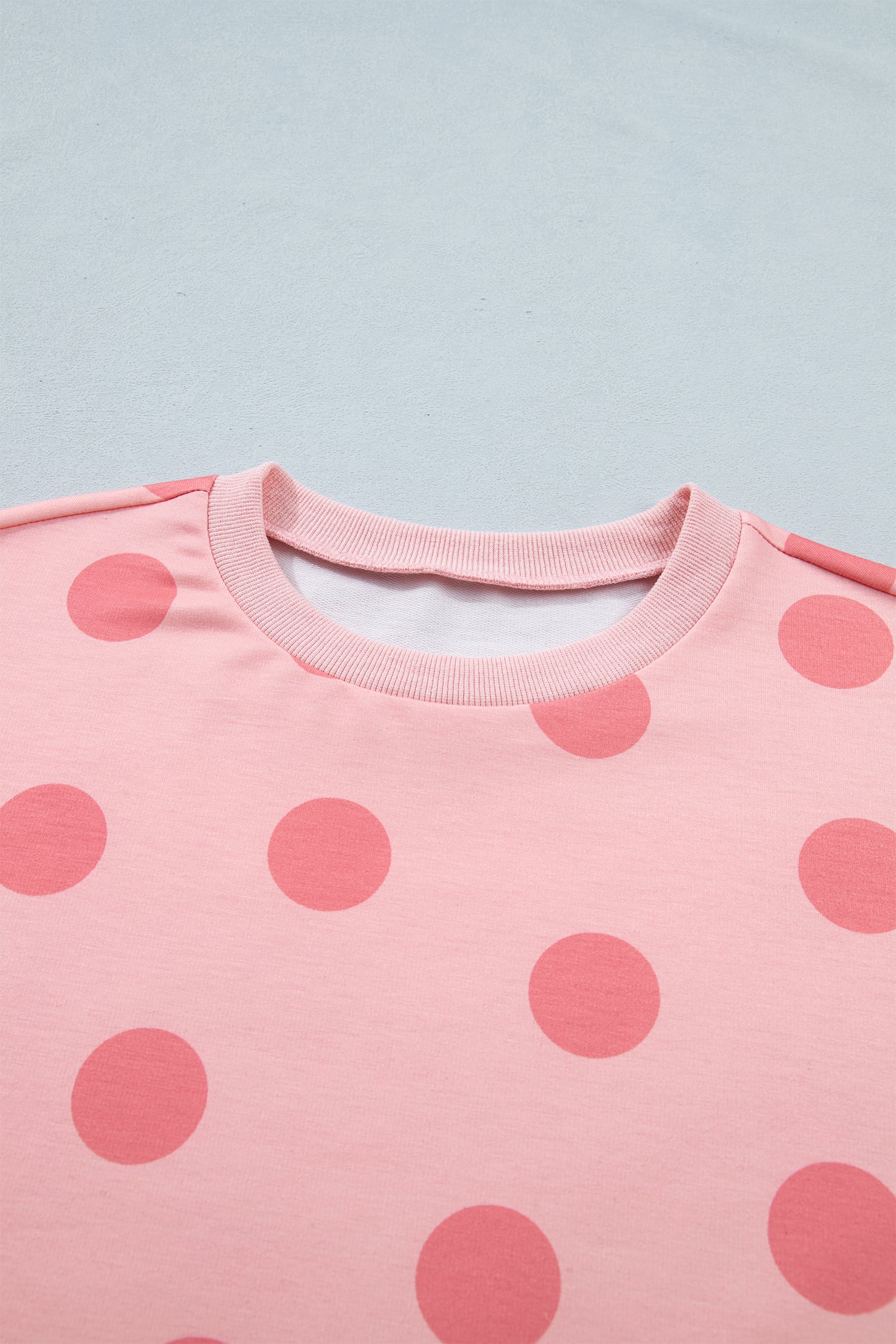 Pink Polka Dot Short Sleeve Top Casual Skort 2pcs Outfit