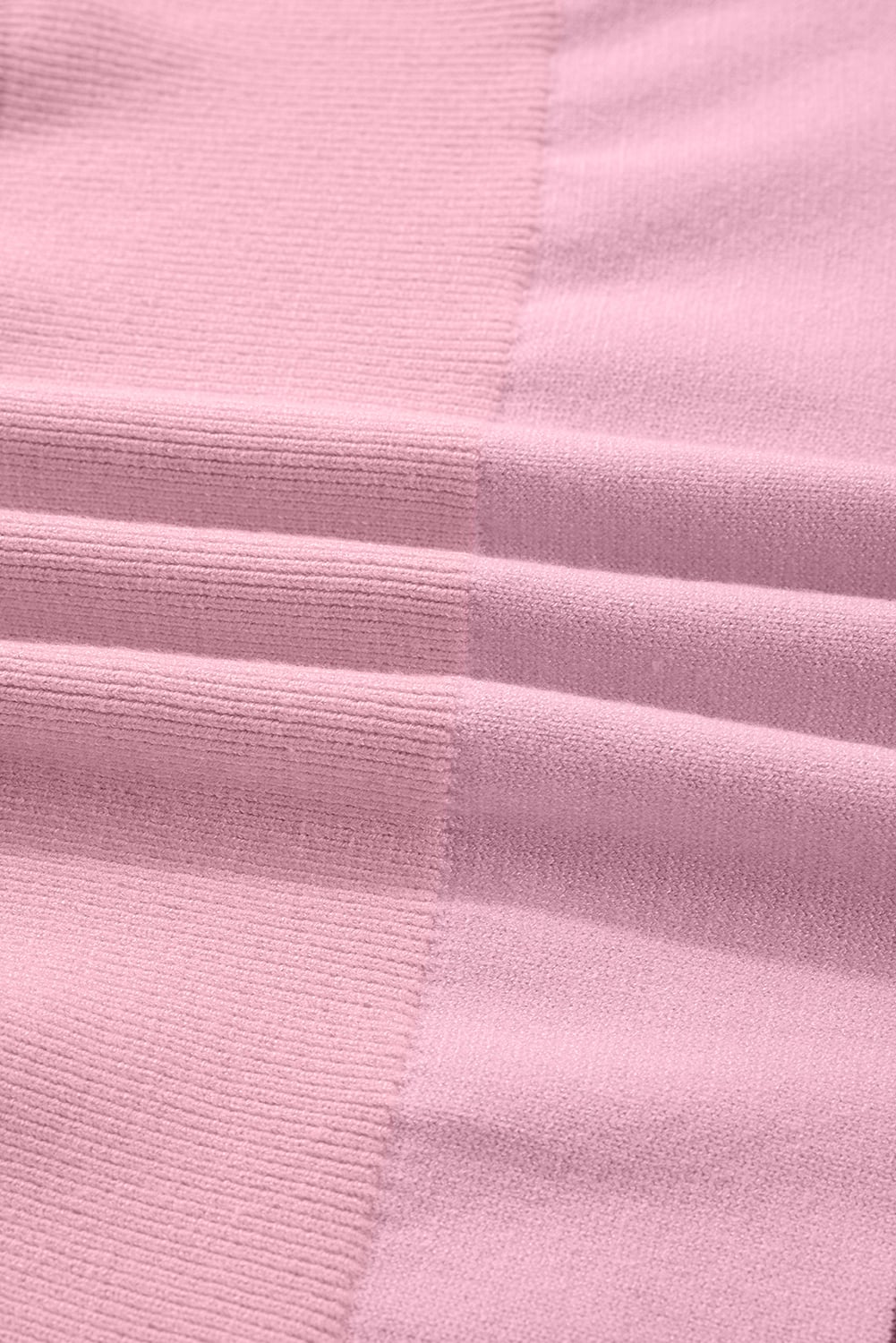 Pink Sequined HOLLY JOLLY Color Block Crew Neck Sweater