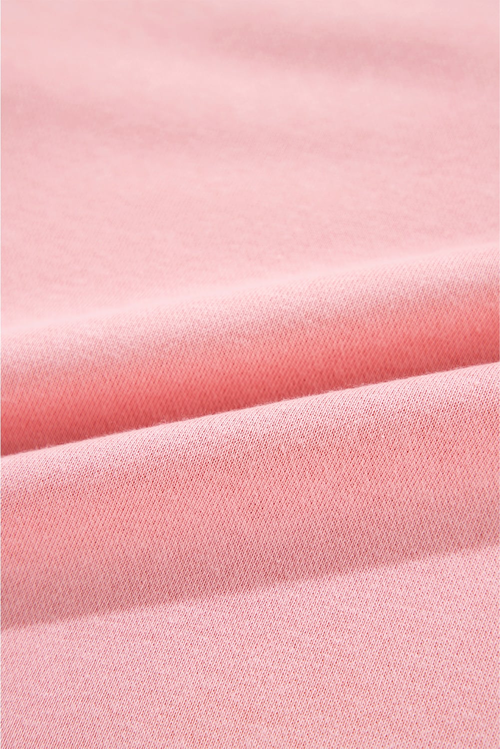 Pink Solid Classic Crewneck Pullover Sweatshirt