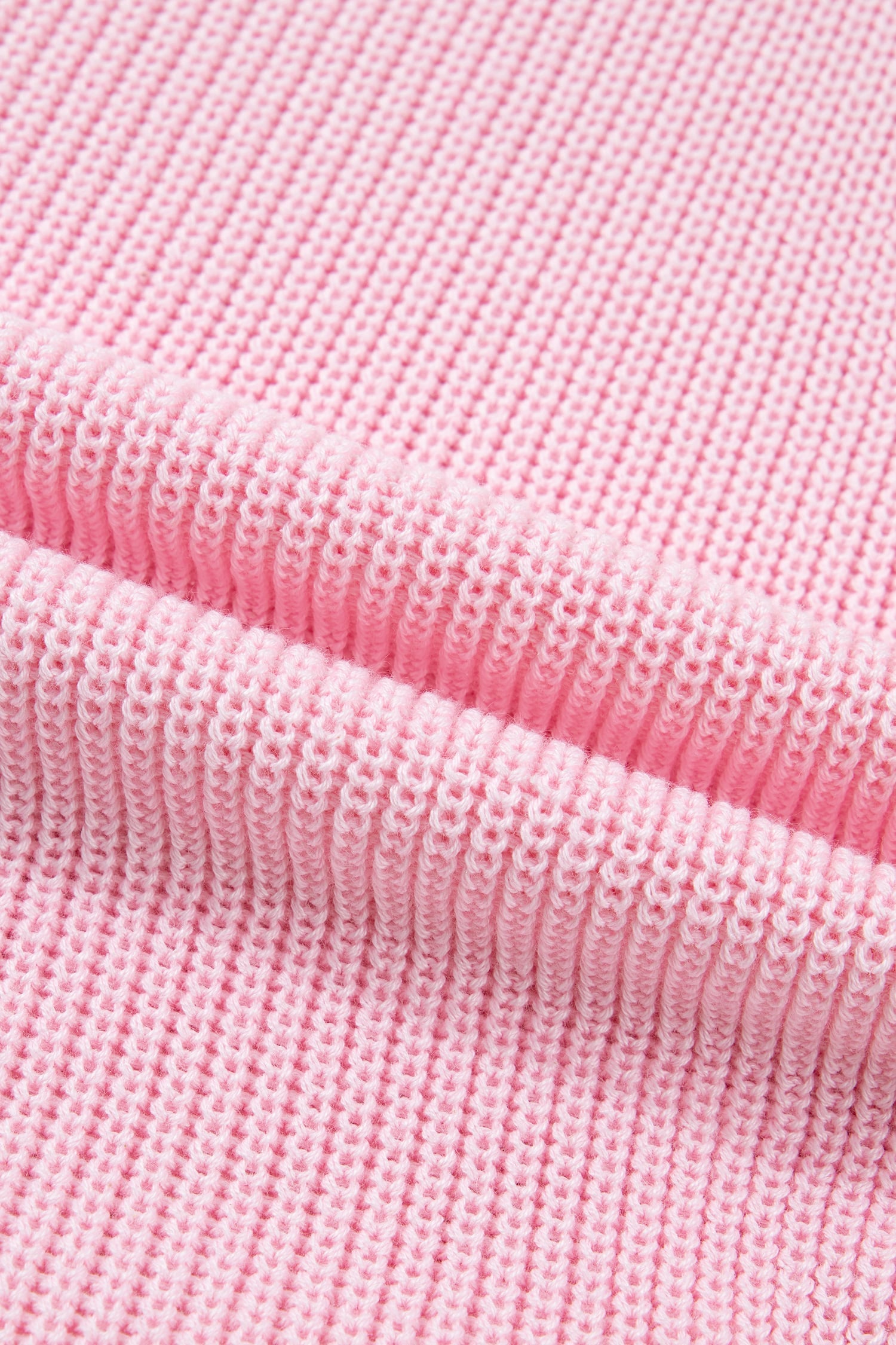 Pink Solid Color Knit V Neck Button Front Sweater Vest