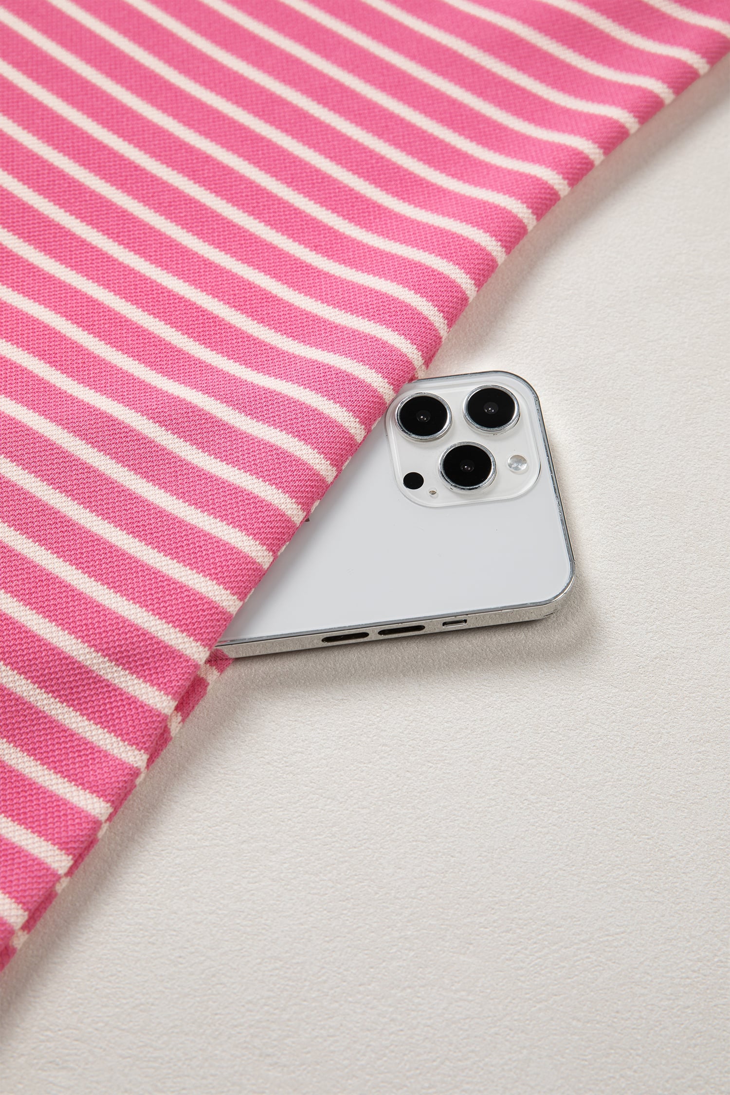 Pink Stripe Color Block Trim Notched Neck Sleeveless Shift Mini Dress