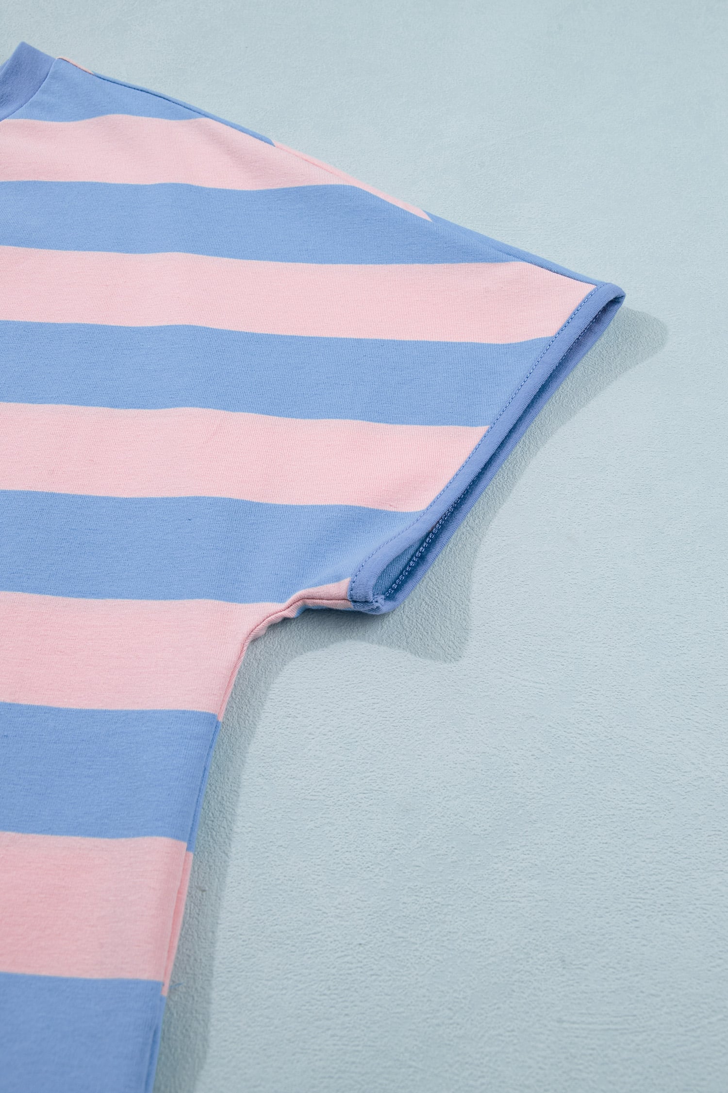 Pink Stripe Dolman Tee Drawstring Skort Athletic 2pcs Set
