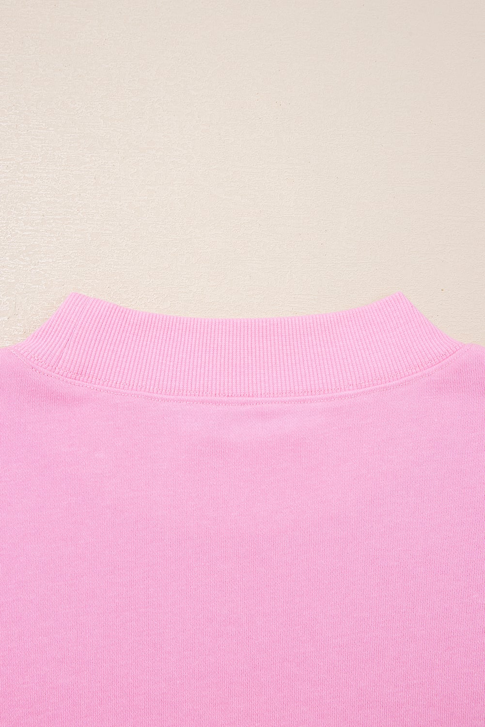 Pink Tiered Ruffle Ribbed Crew Neck Pullover Plus Size Top