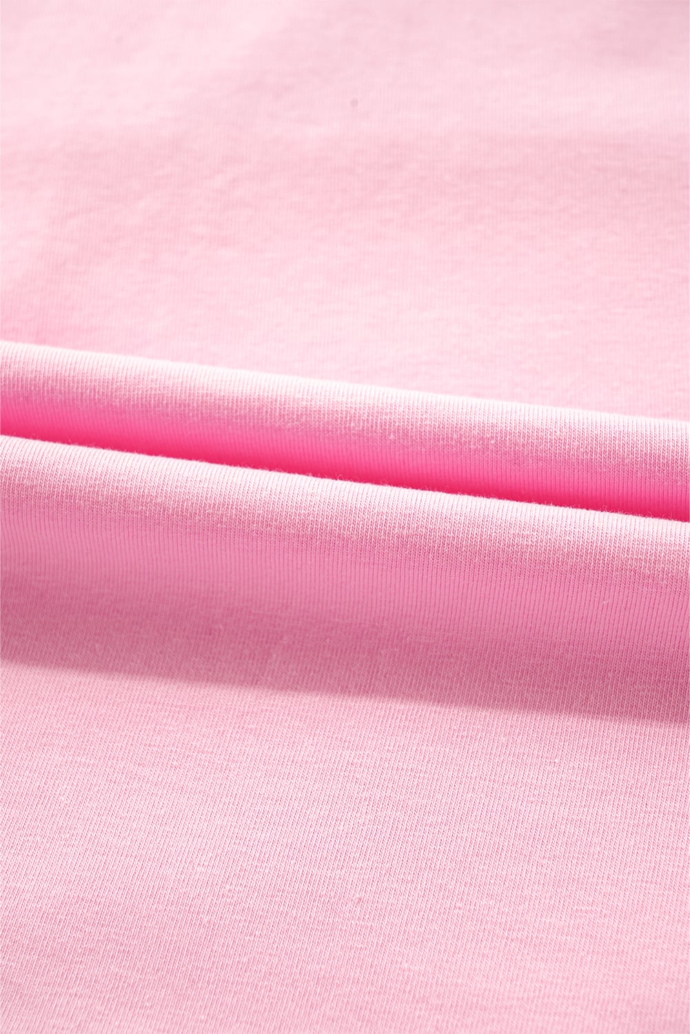 Pink Two Tone Half Buttons Collared T Shirt