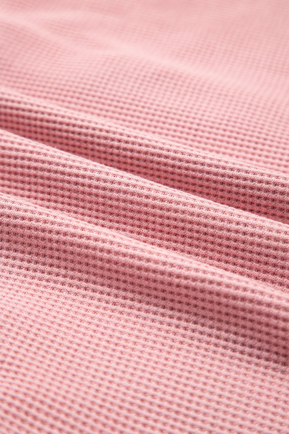 Pink Waffle Patch Pocket Plaid Patchwork Plus Size Shirt