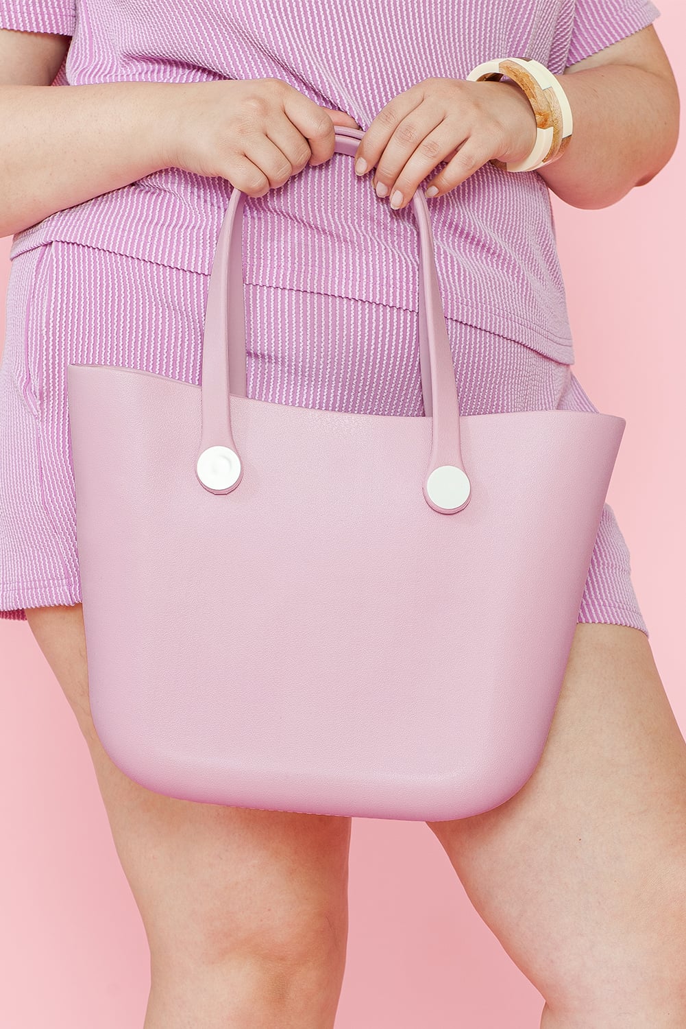 Pink Waterproof Self-assembly Detachable Straps EVA Tote Bag