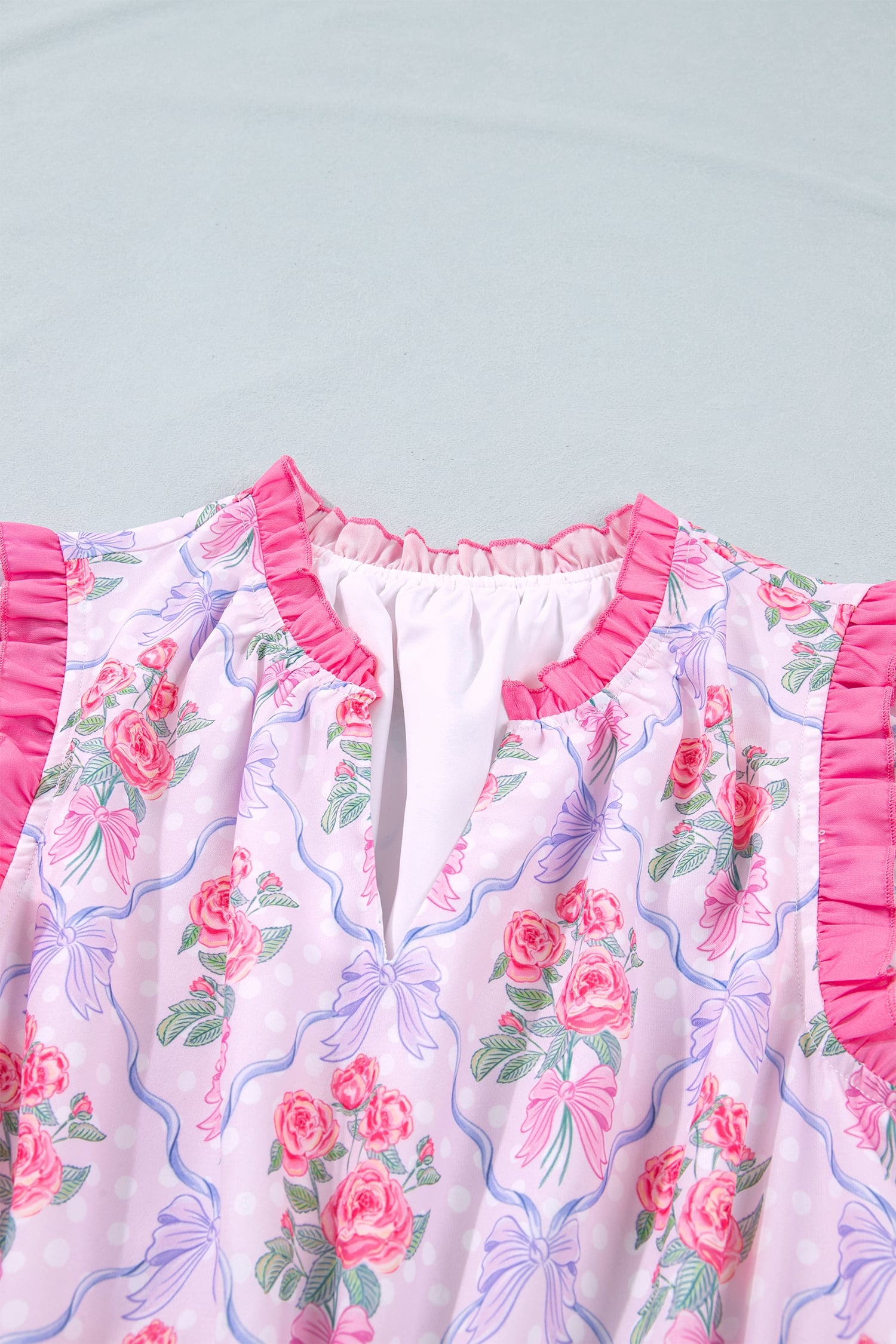 Purple Tiered Ruffles Sleeveless Summer Floral Dress