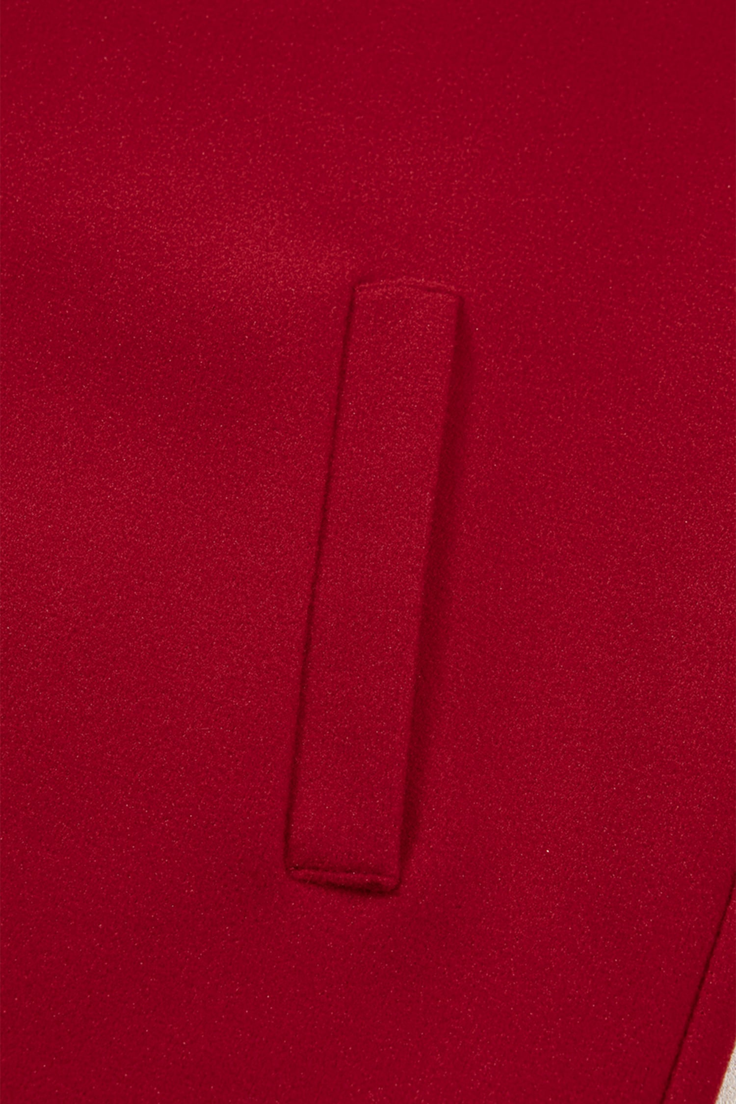 Racing Red Contrast Cuffed Drop Shoulder Zip up Tunic Hoodie