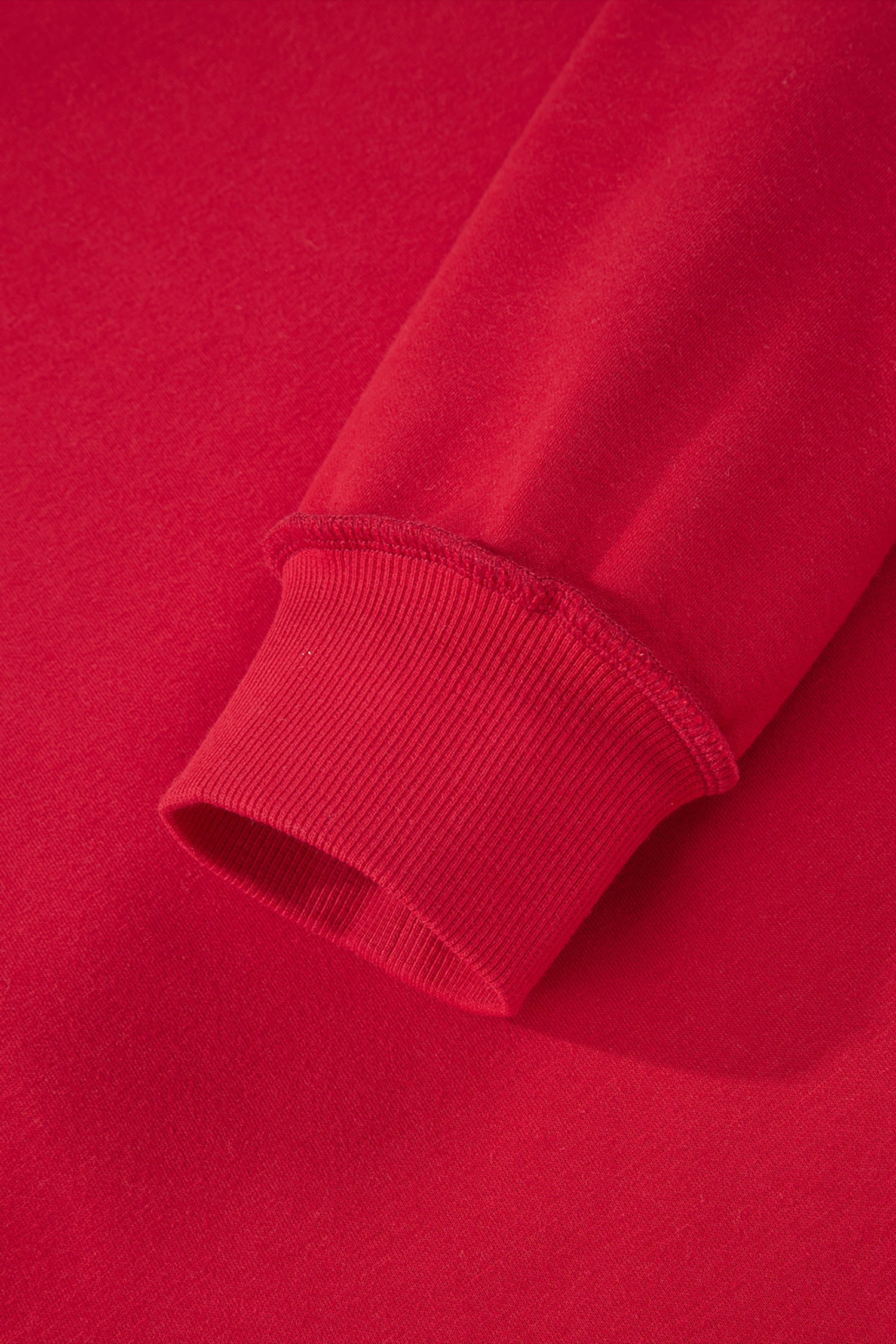 Racing Red Oversize Drop Shoulder Reversible Mock Neck Sweatshirt