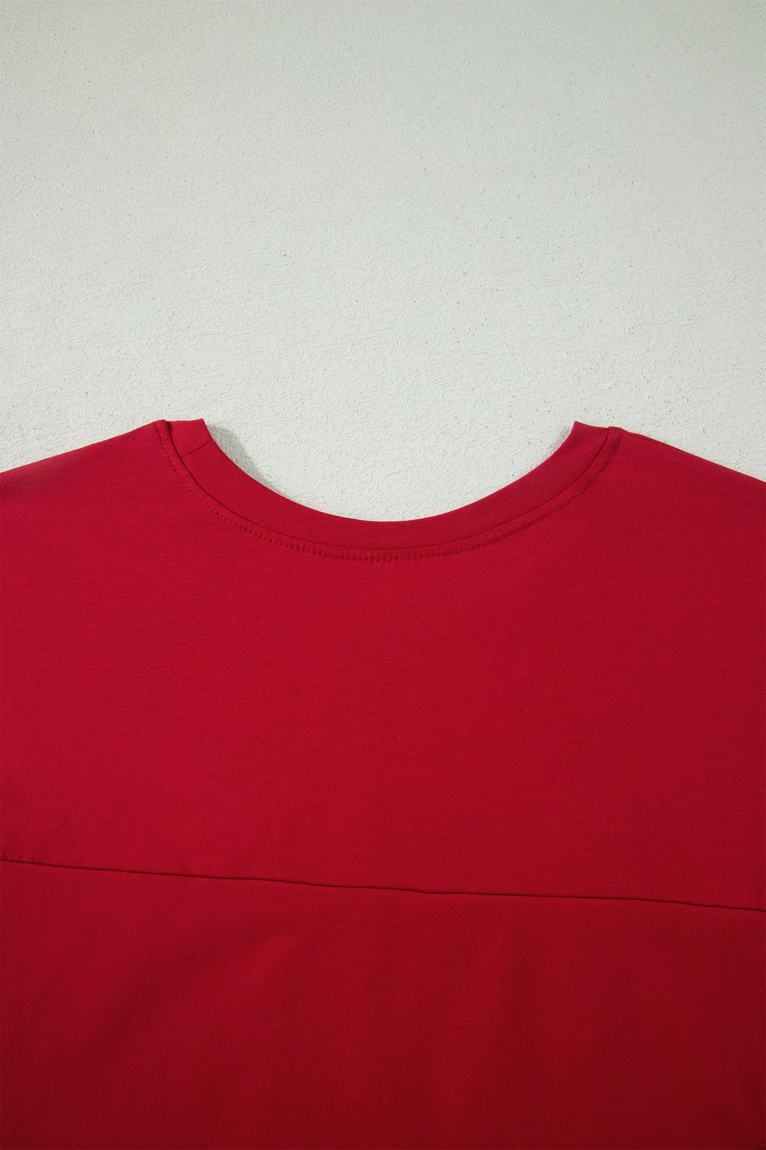 Racing Red Solid Color Cropped Tank Top and Jogger Pants Set