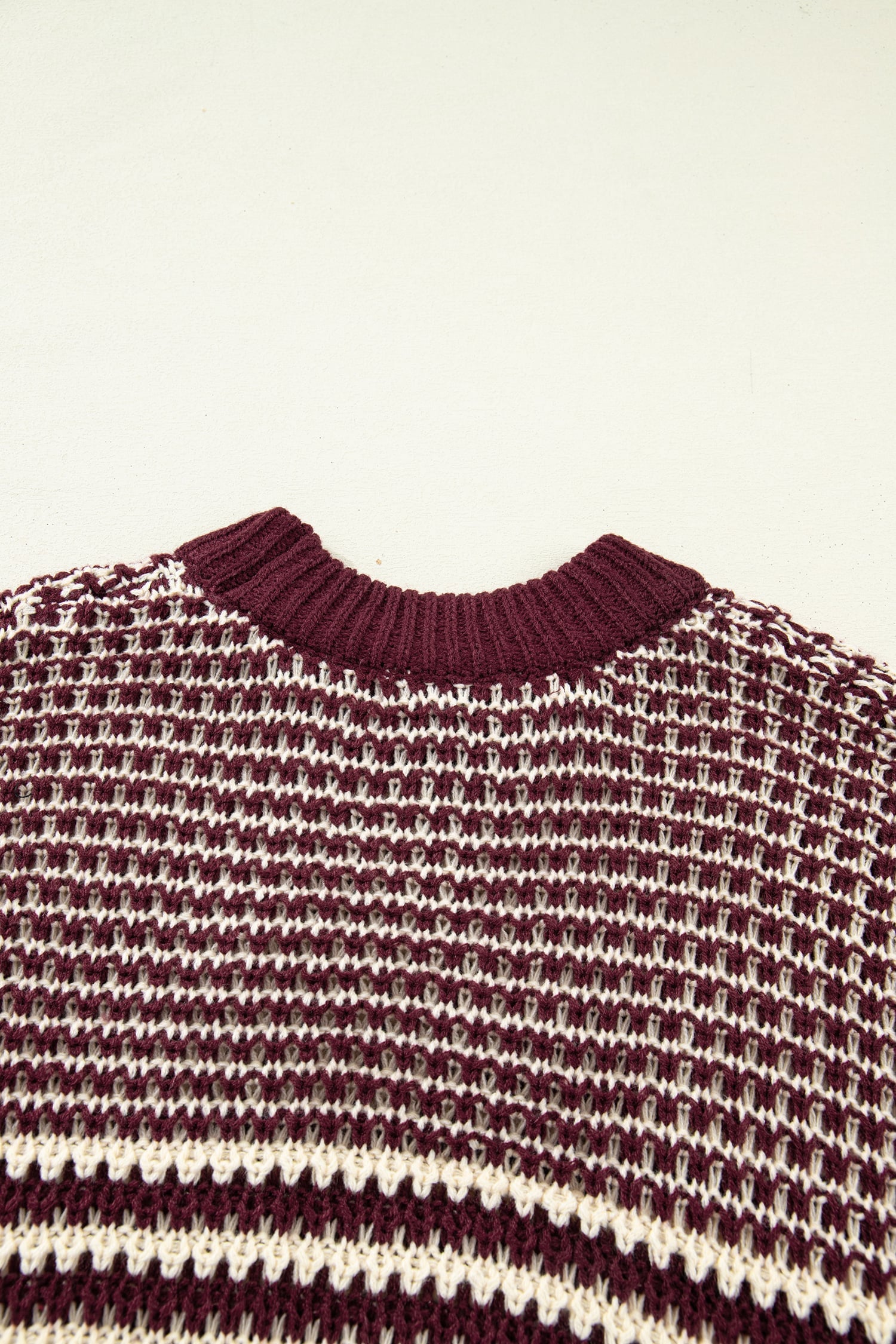 Red 3/4 Draped Sleeve Slouchy Sweater
