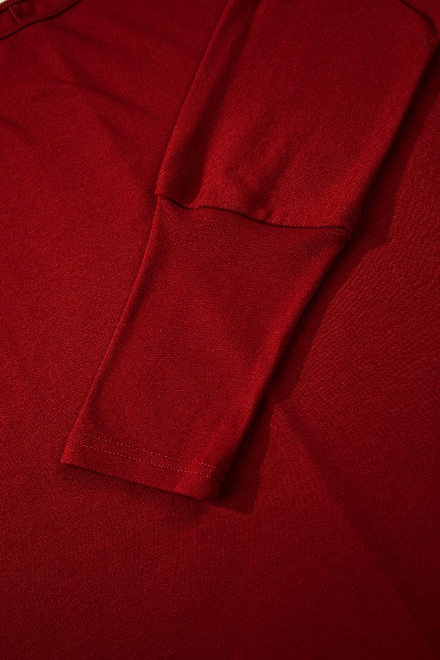 Red Dahlia Solid Color Extended Cuffs Long Sleeve Top