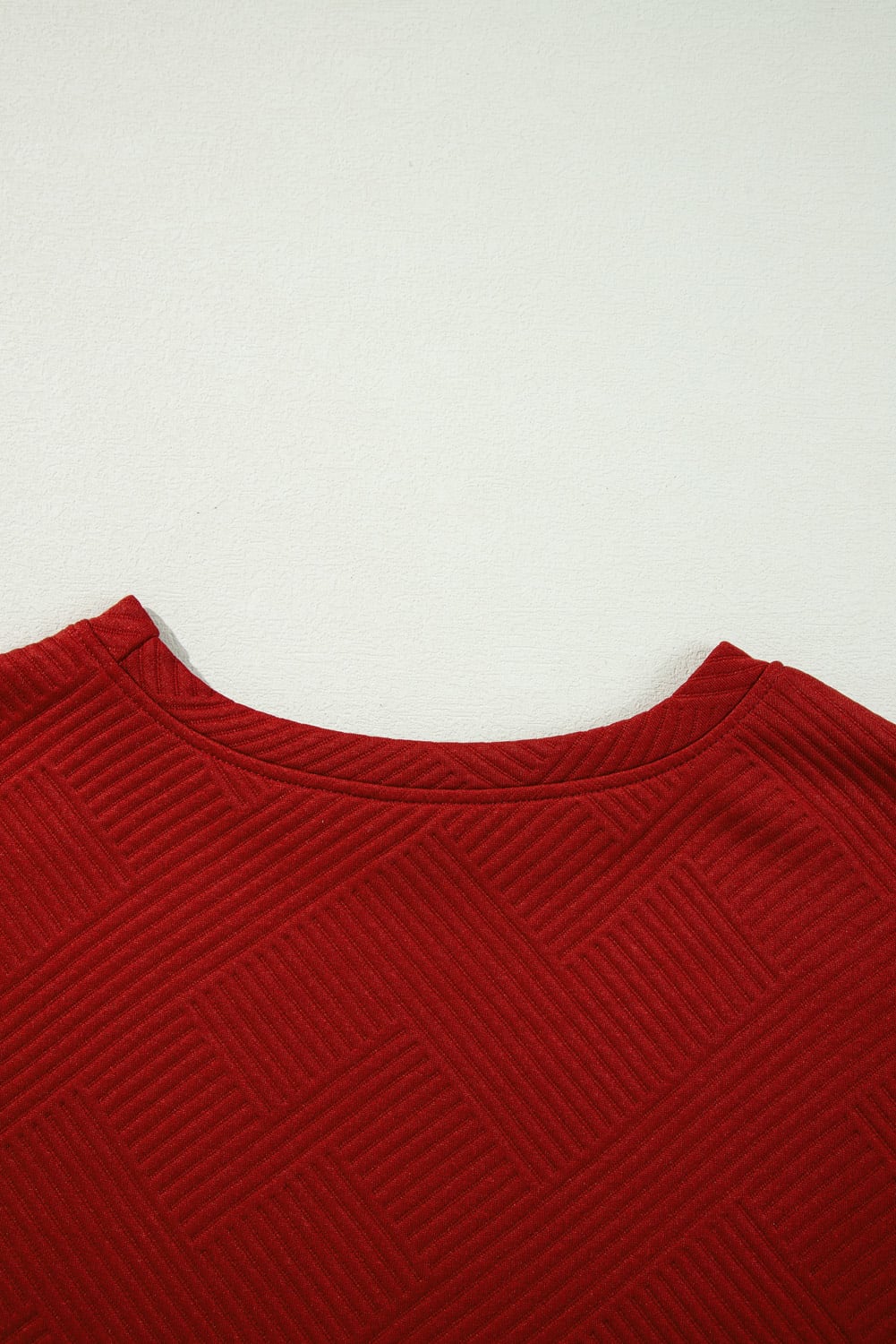 Red Dahlia Ultra Loose Textured 2pcs Slouchy Outfit