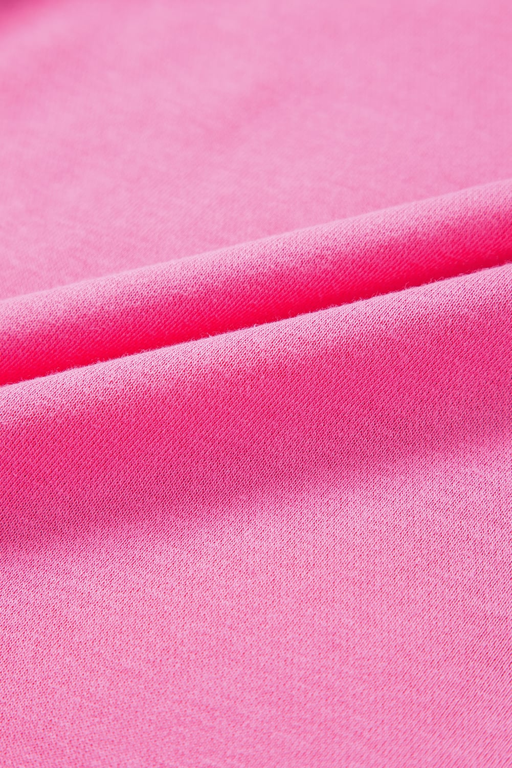 Rose Red Solid Classic Crewneck Pullover Sweatshirt