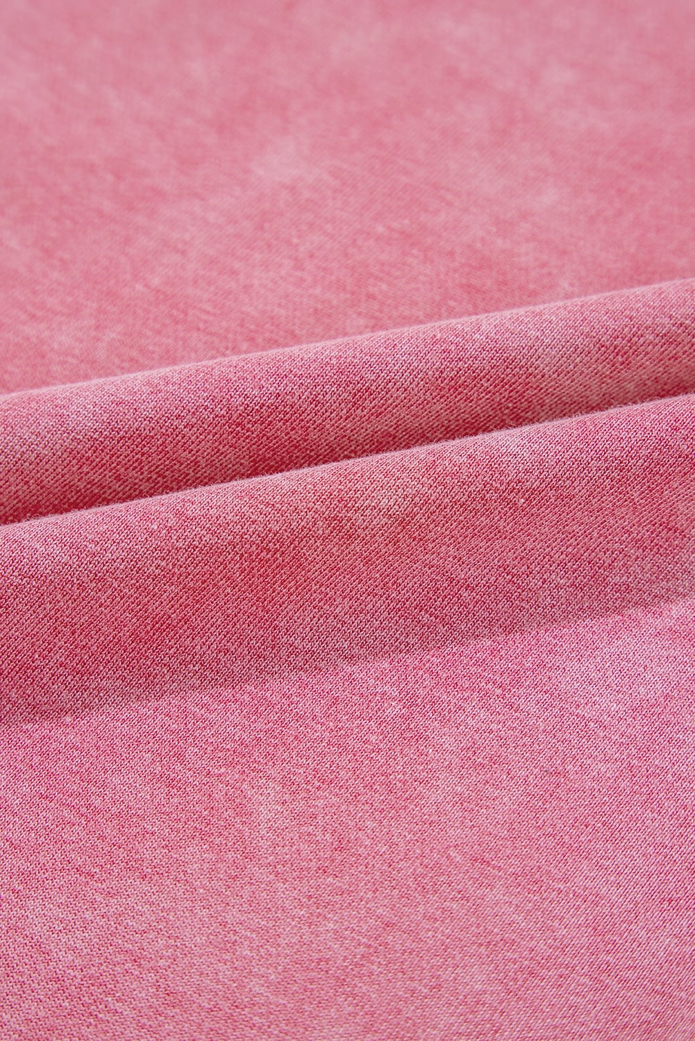Sachet Pink Mineral Wash Raw Edge Ruffle Mini Dress