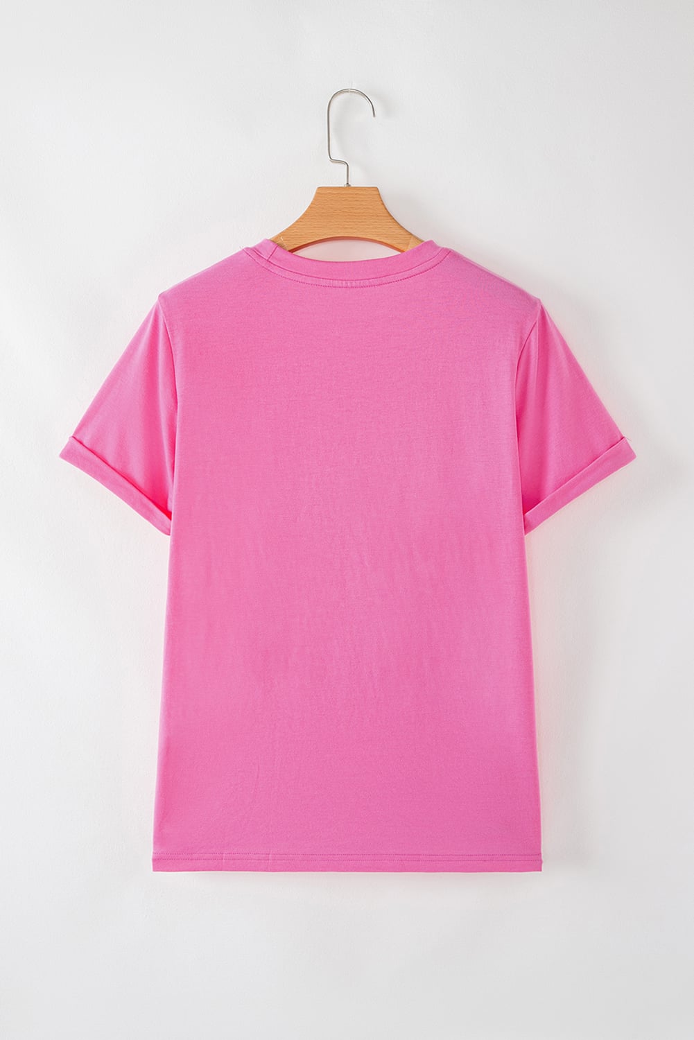 Sachet Pink Sequined Peppermint Pattern Christmas Custom T Shirt