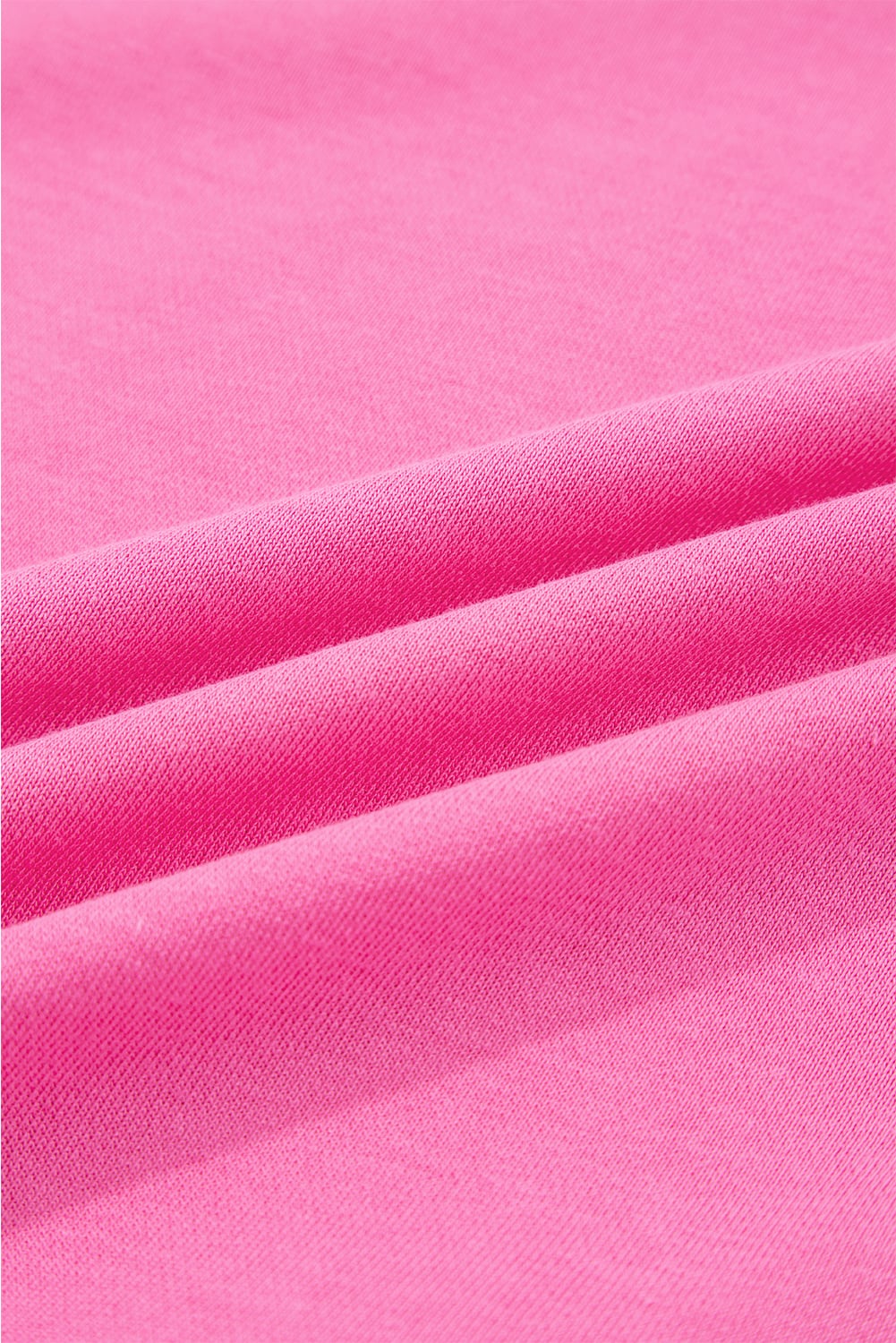 Sachet Pink Solid Color Collared Pullover and Central Seam Pants Set