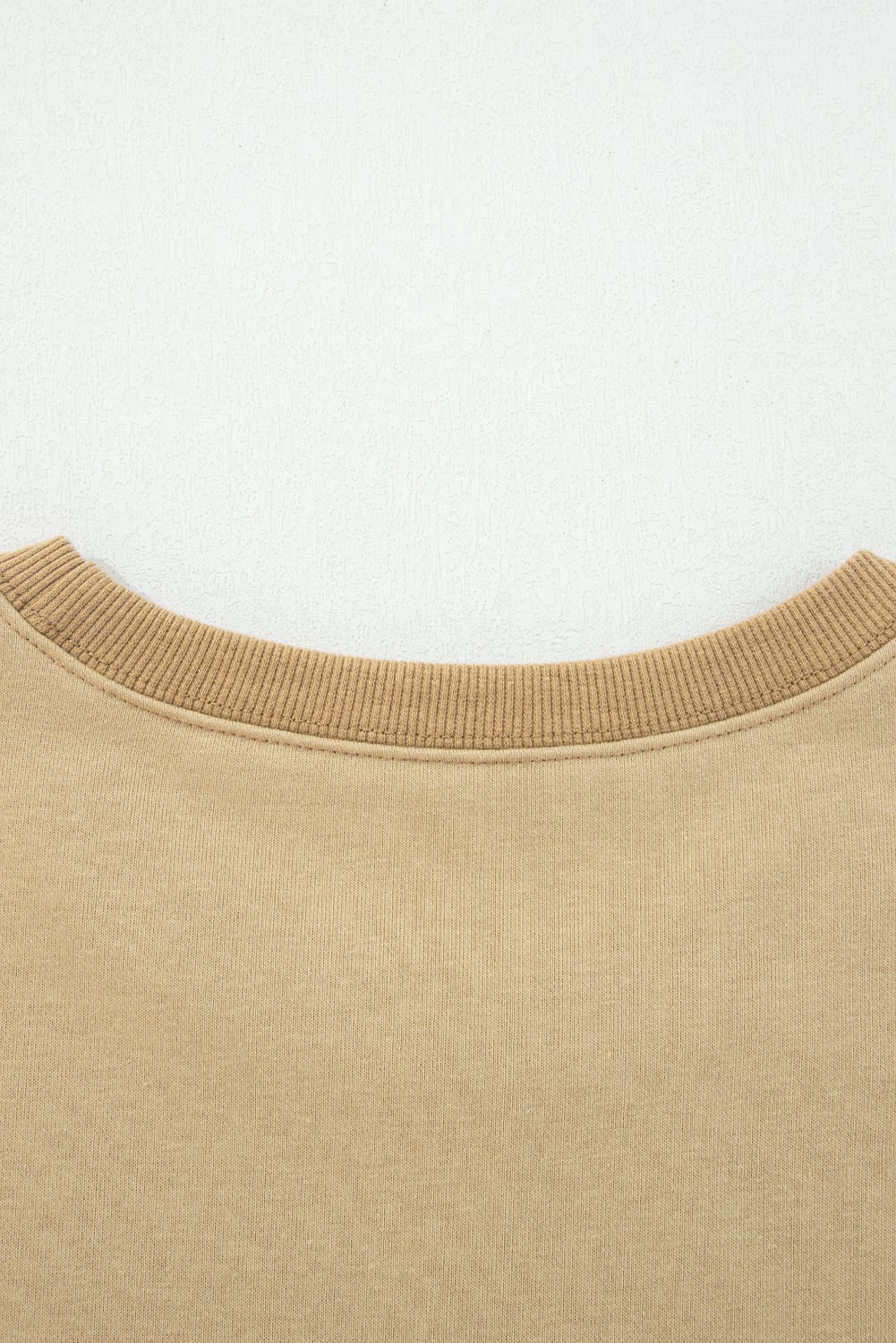Sage Green Contrast Star Patchwork Exposed Seam Uneven Hem Drop Shoulder Sweatshirt