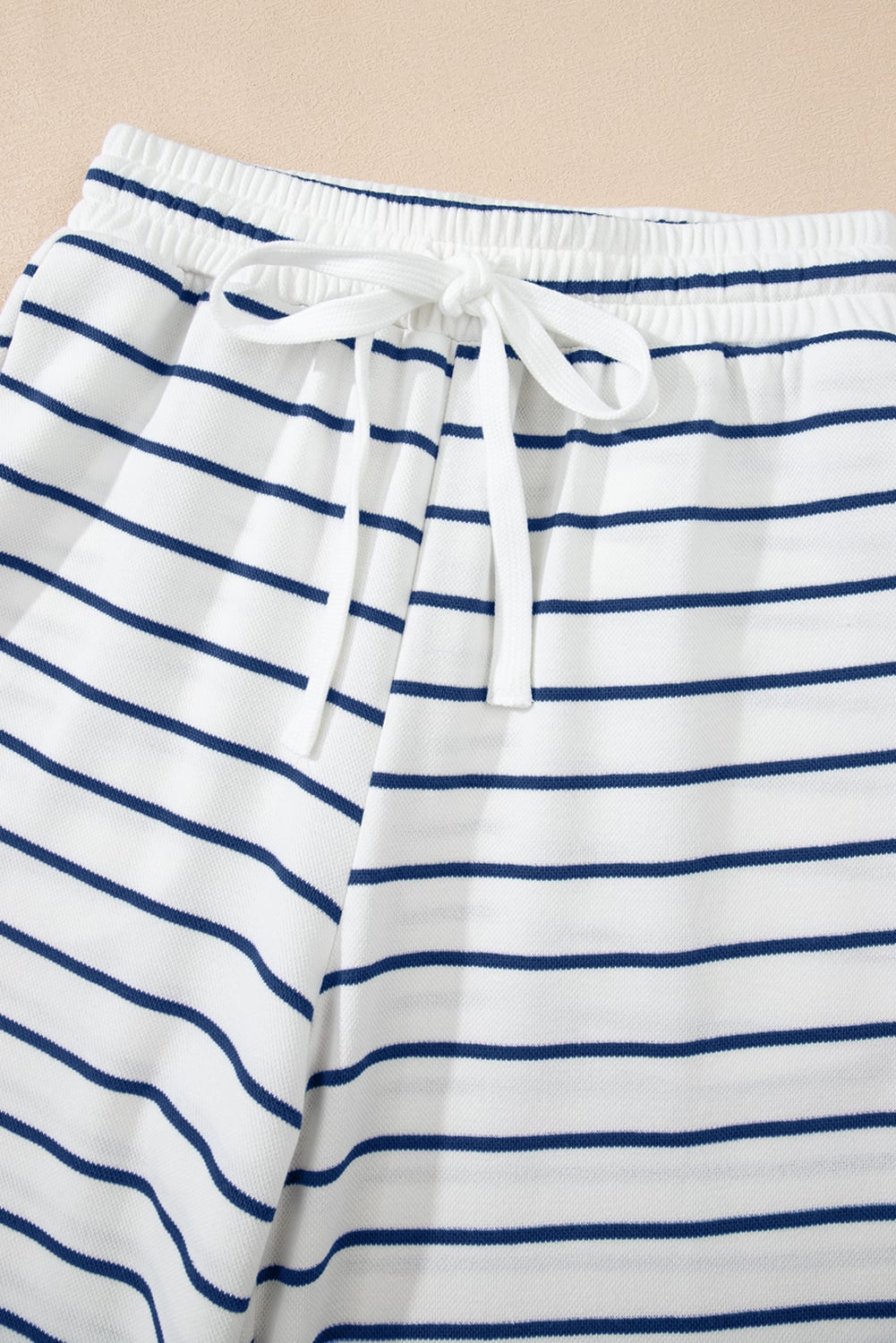 Sail Blue Casual Wide Leg 2pcs Pants Set