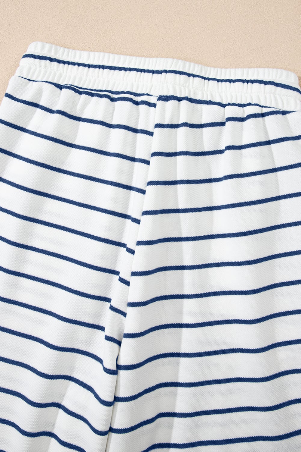 Sail Blue Casual Wide Leg 2pcs Pants Set