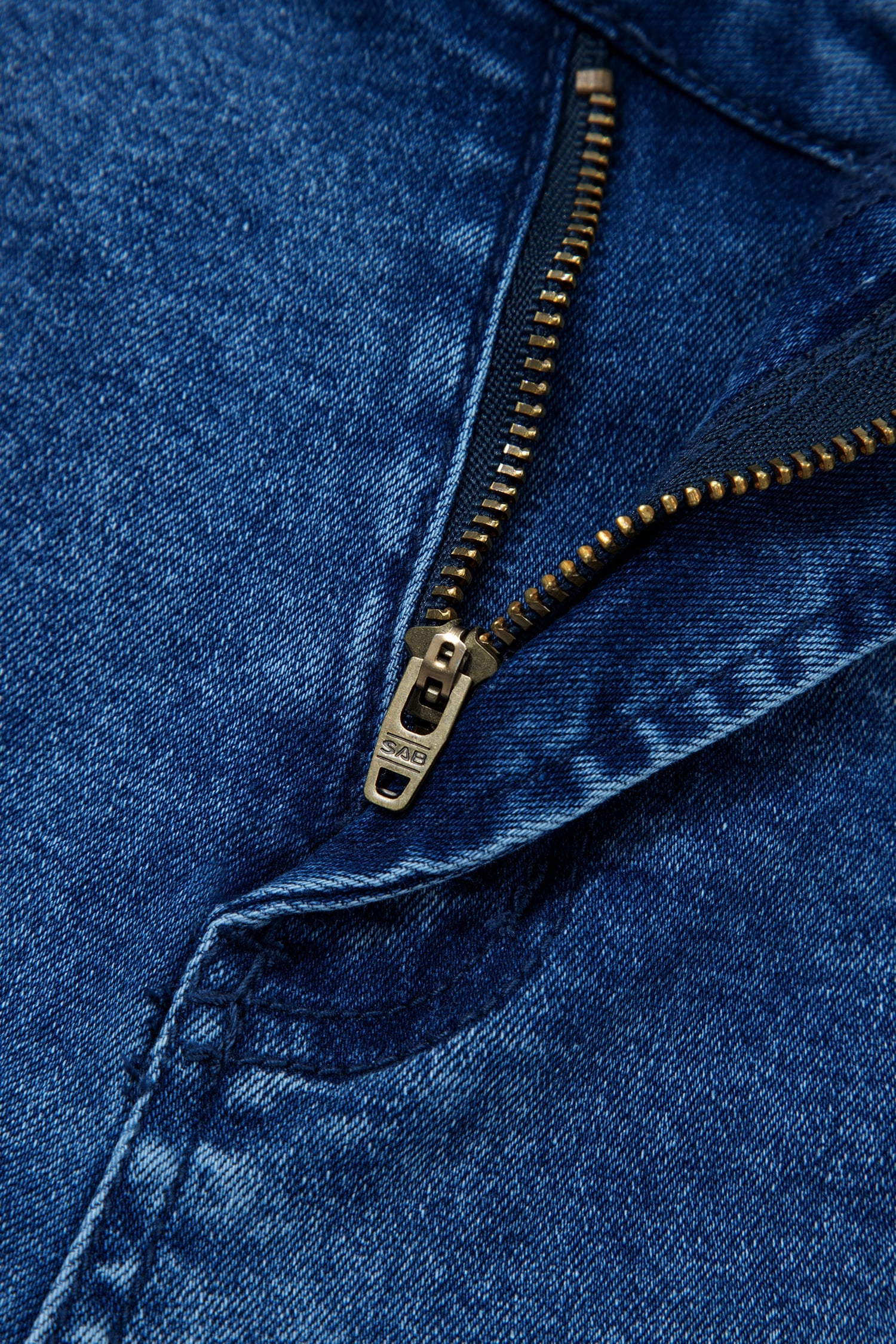 Sail Blue Frayed Cropped Straight Jeans