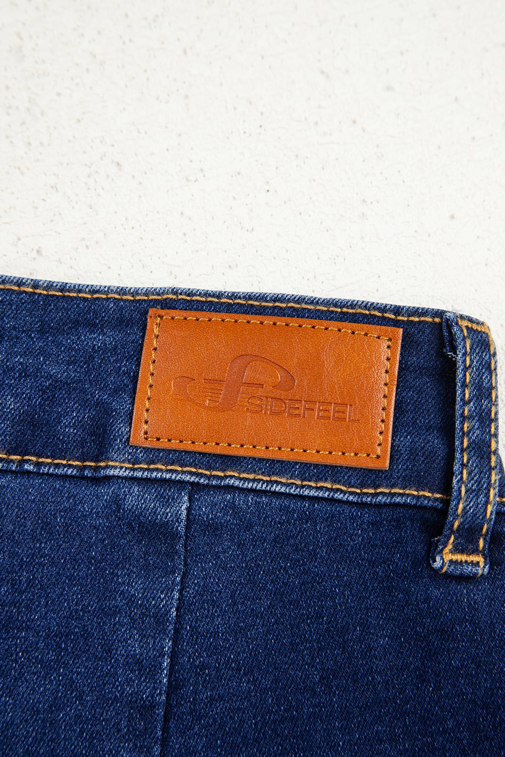 Sail Blue Mimimalist Patch Pocket Womens Shift Jeans