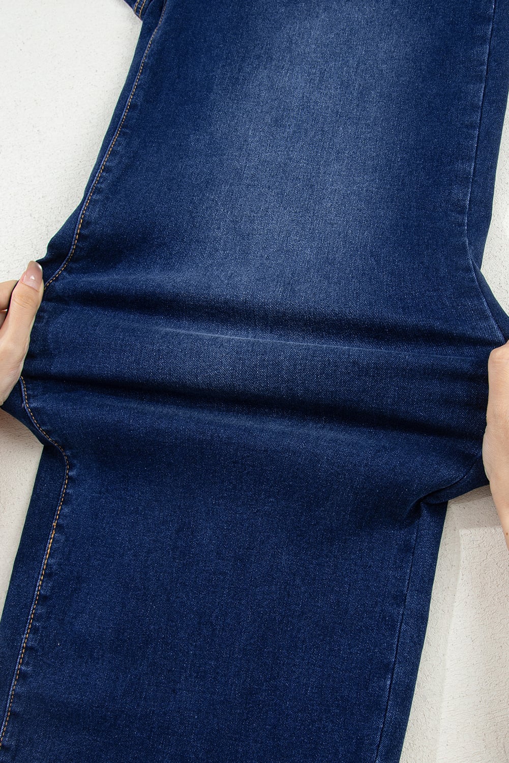 Sail Blue Mimimalist Patch Pocket Womens Shift Jeans