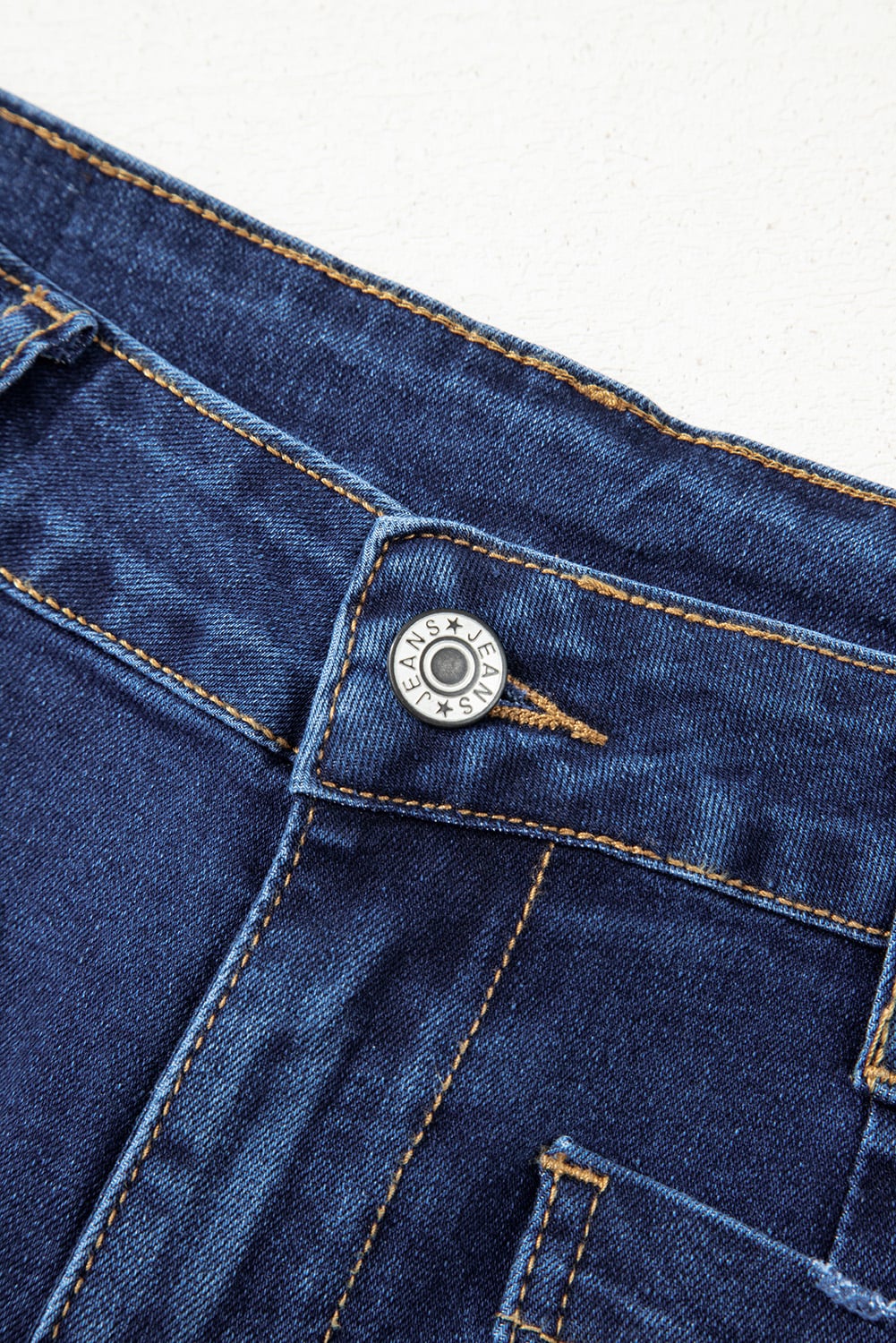 Sail Blue Mimimalist Patch Pocket Womens Shift Jeans