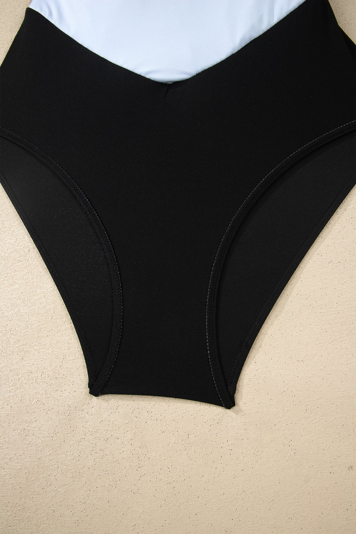 Skobeloff Contrast Trim Adjustable Straps Lace-up One Piece Swimsuit