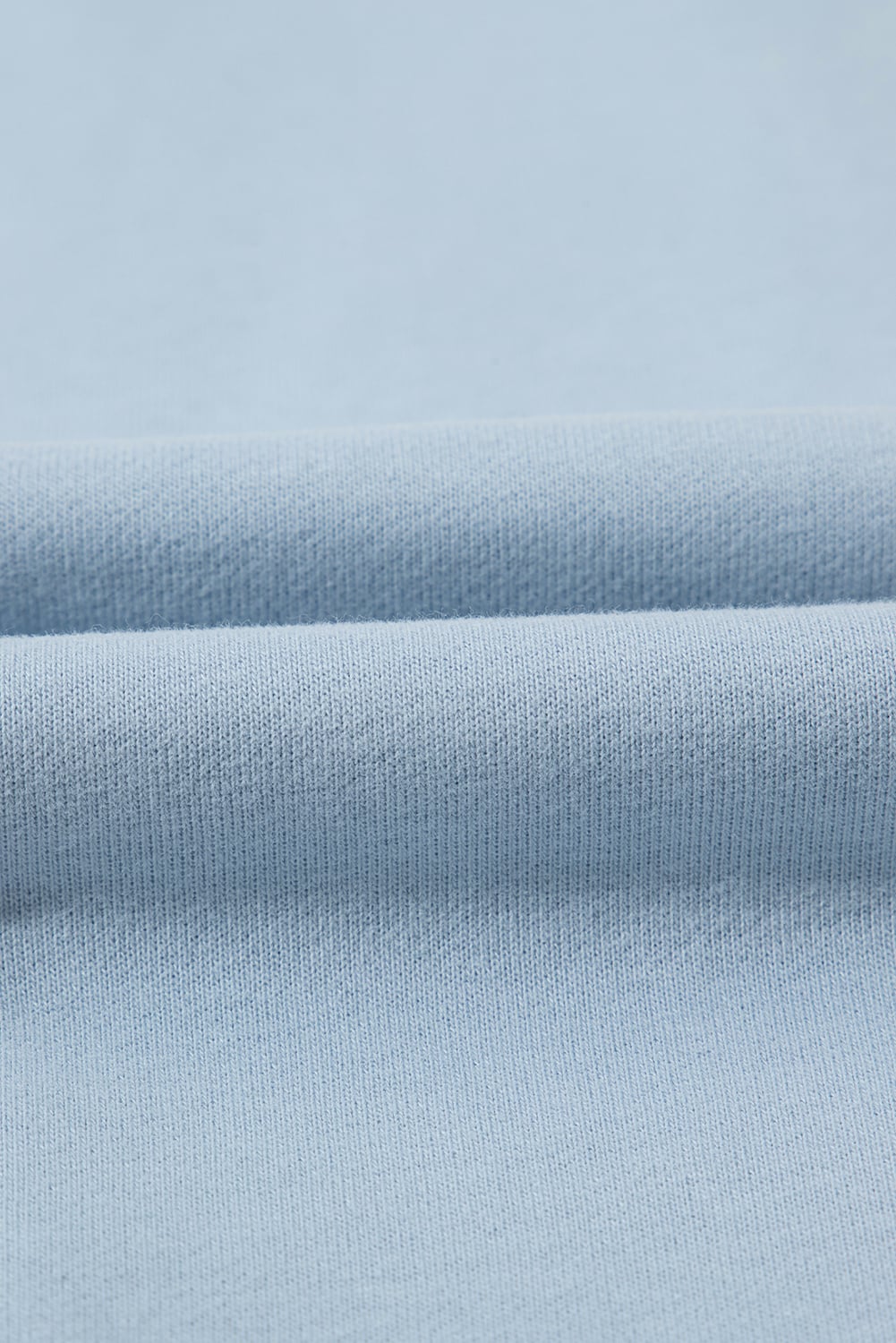 Sky Blue Half Zip up Pullover Active Top and Joggers Set