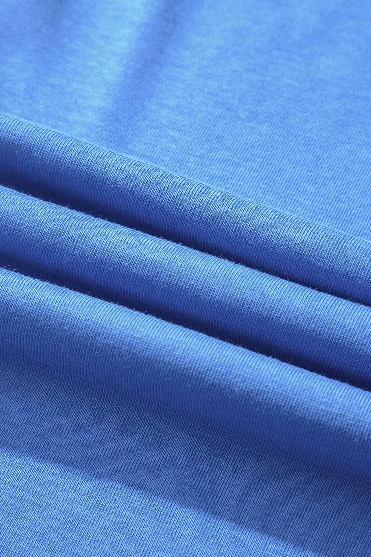 Sky Blue Slim Ribbed Tank Top and Sweatpants Set